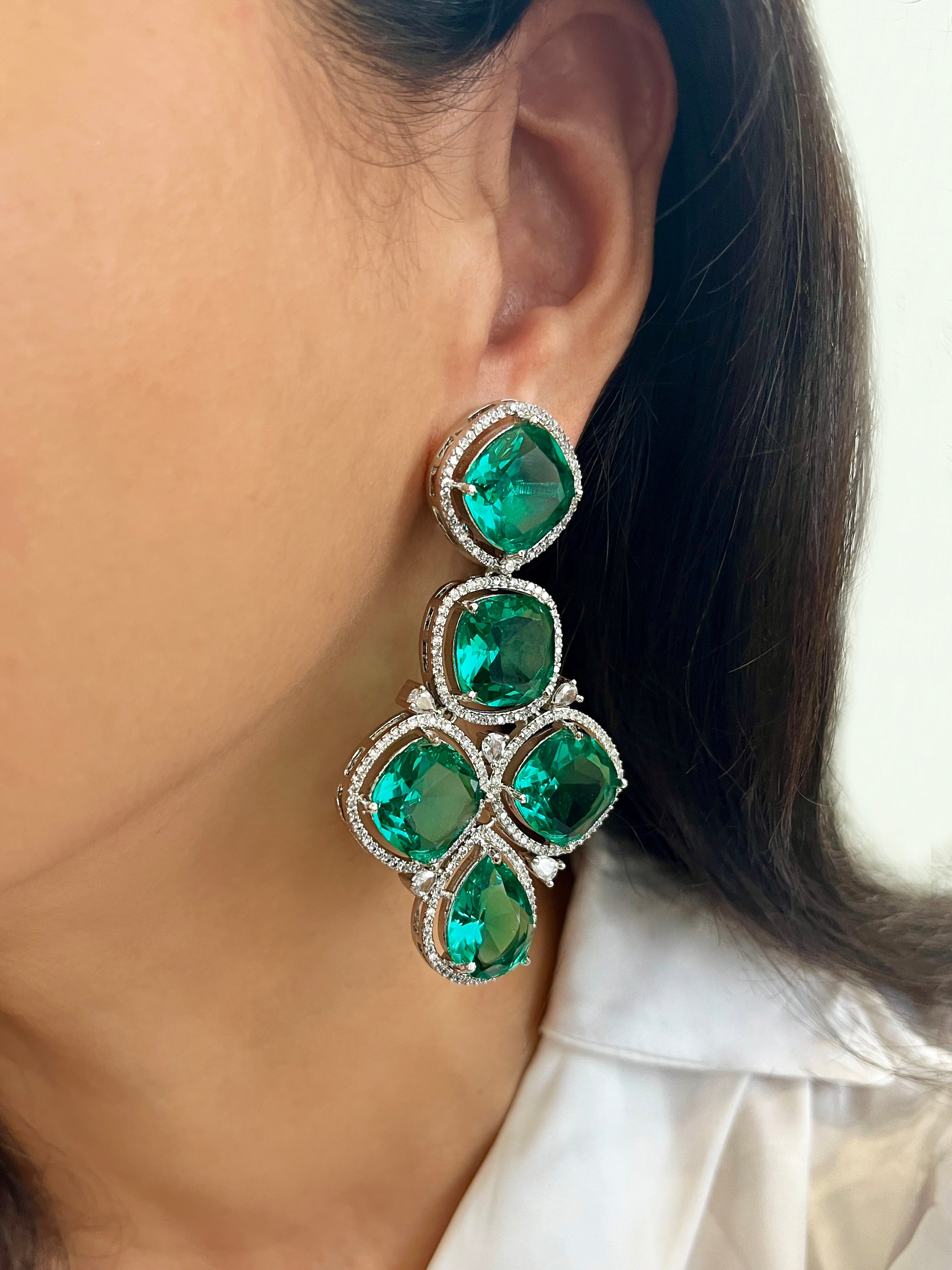 Dora Gemstone Statement Earrings