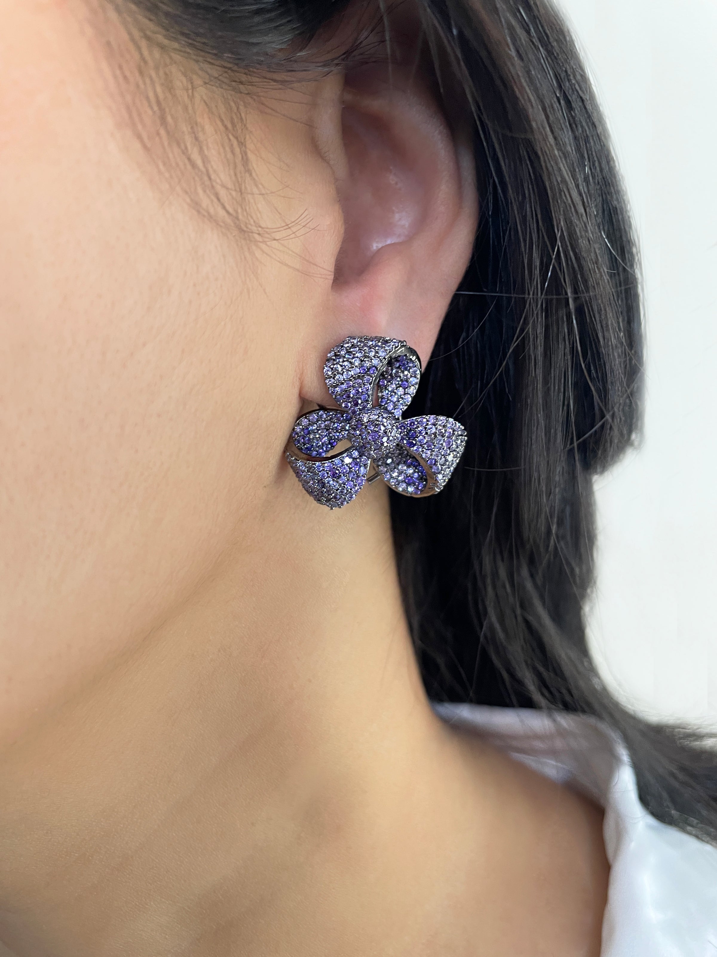 Ribbons Diamond Designer Studs