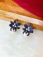 Spring Diamond & Pearl Designer Studs