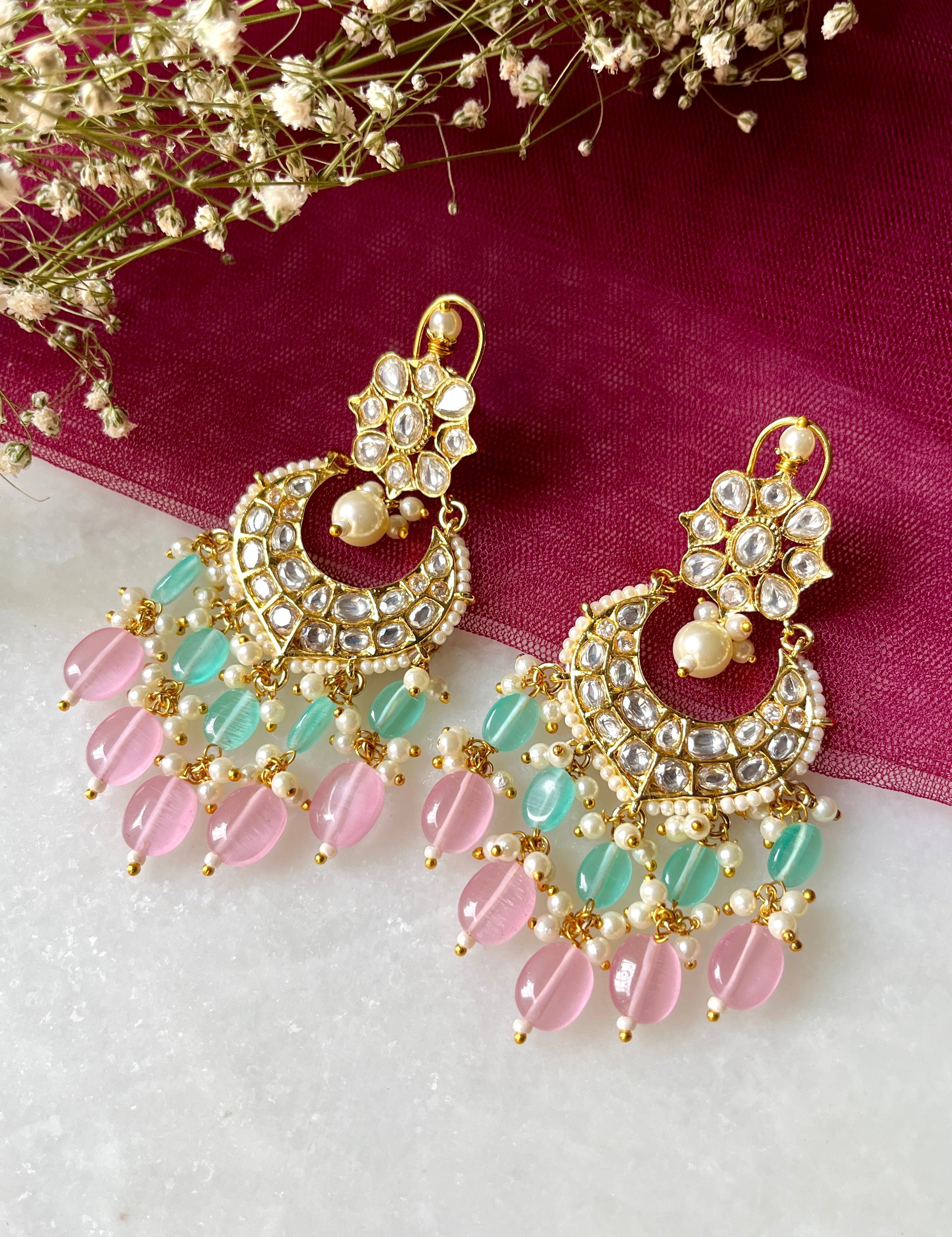 Anaya Polki Designer Earrings