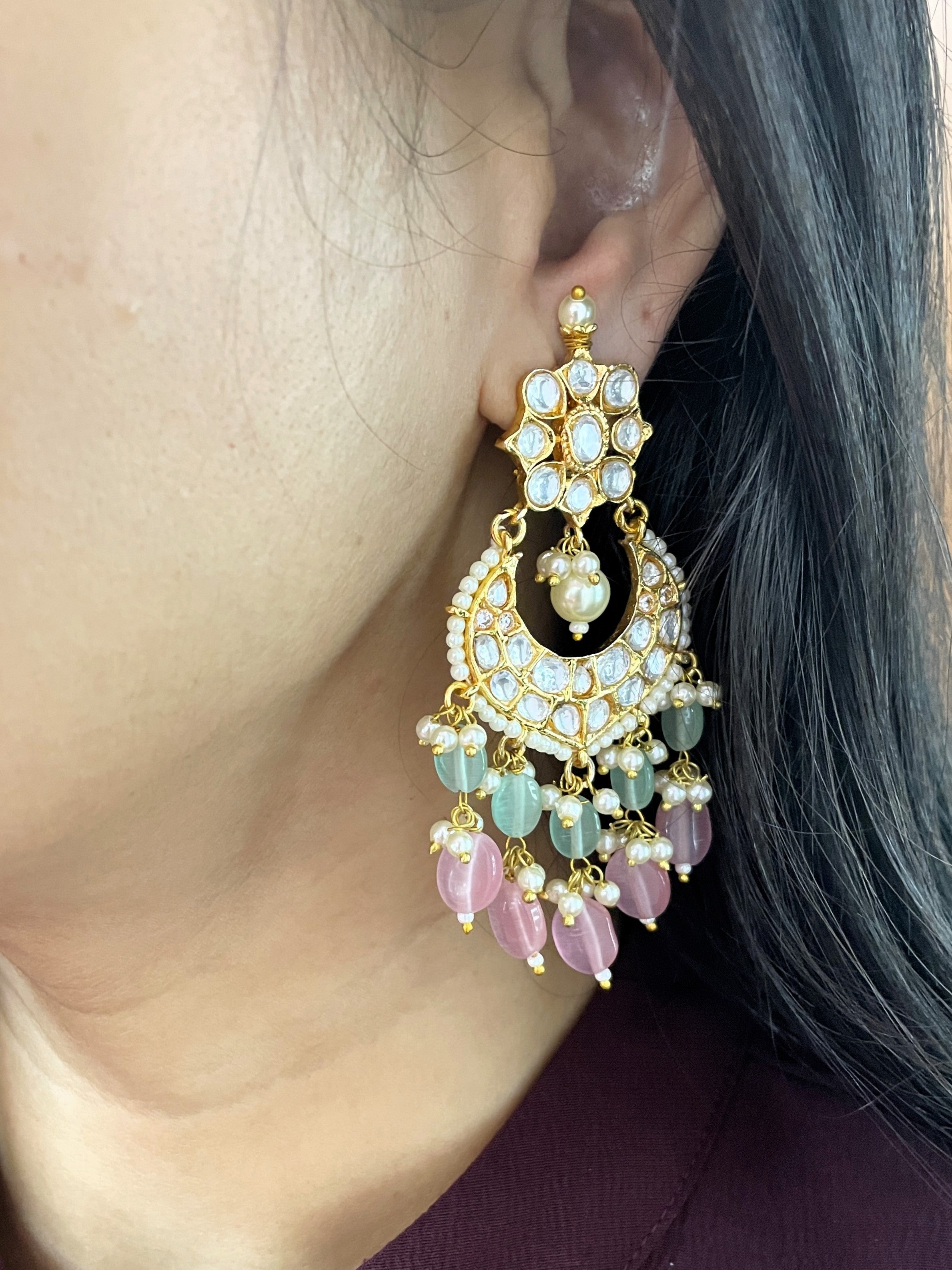 Anaya Polki Designer Earrings