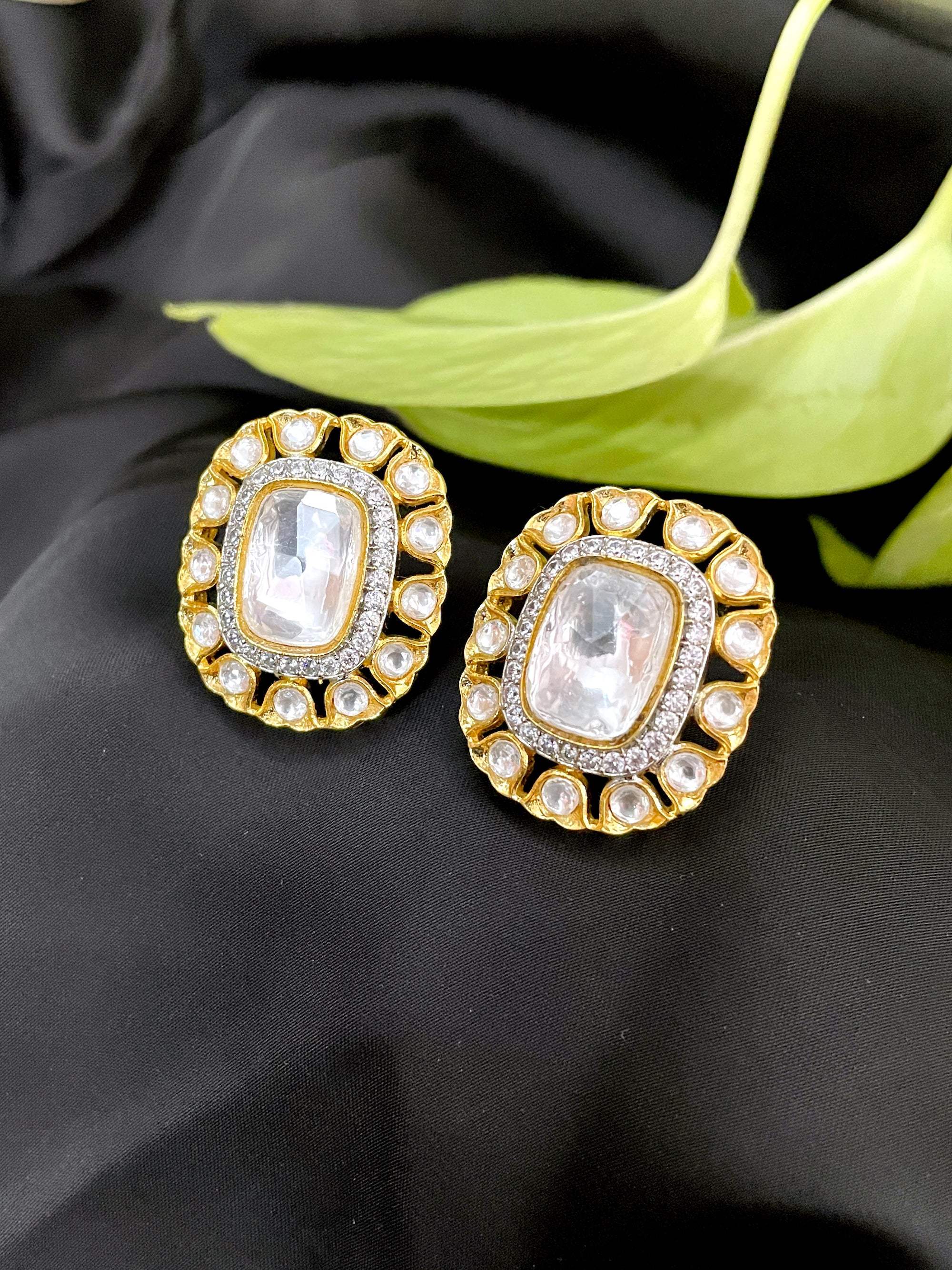 Classic Polki Oversize Studs