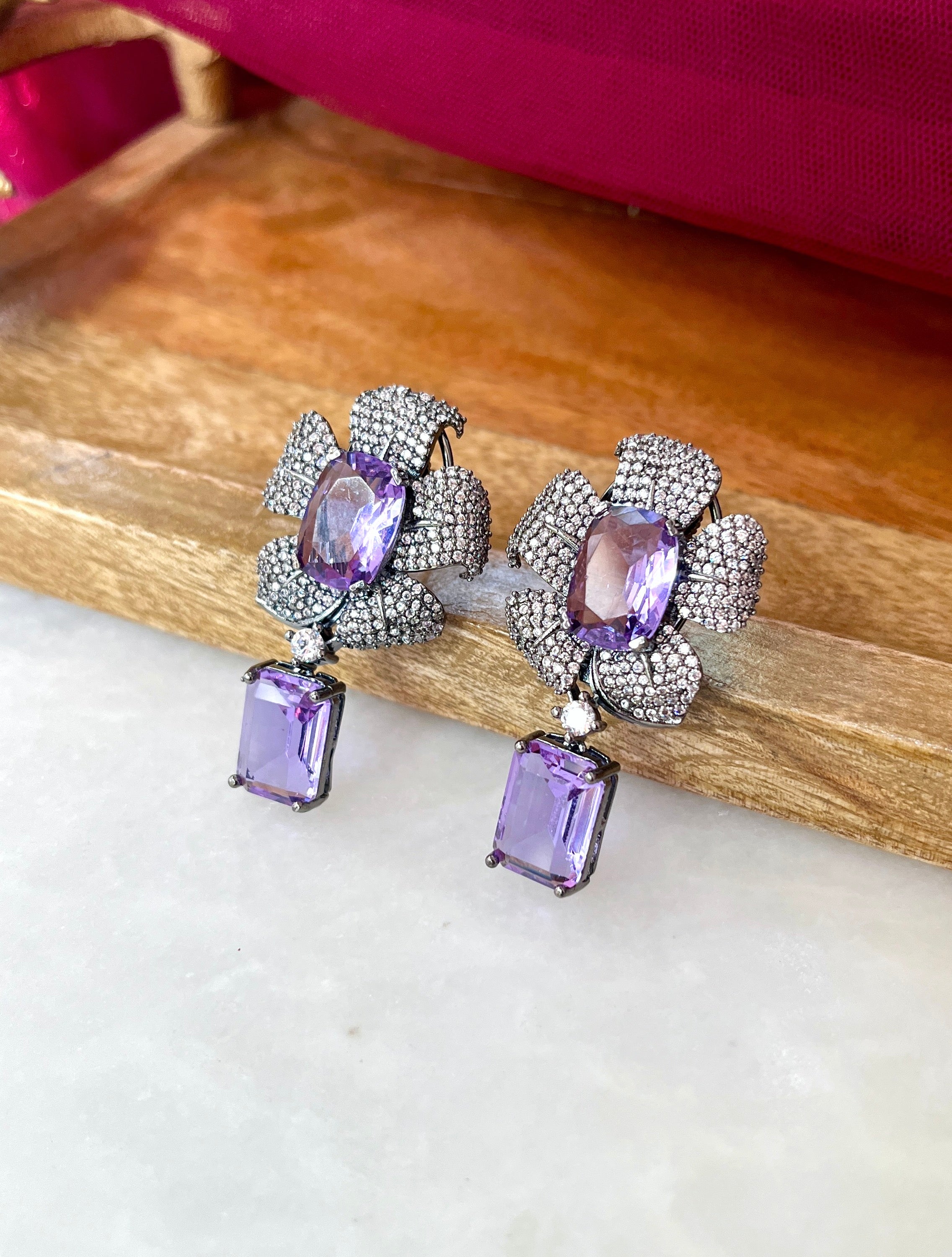 Flora Diamond Designer Earrings