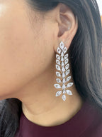 Feather Diamond Designer Earrings
