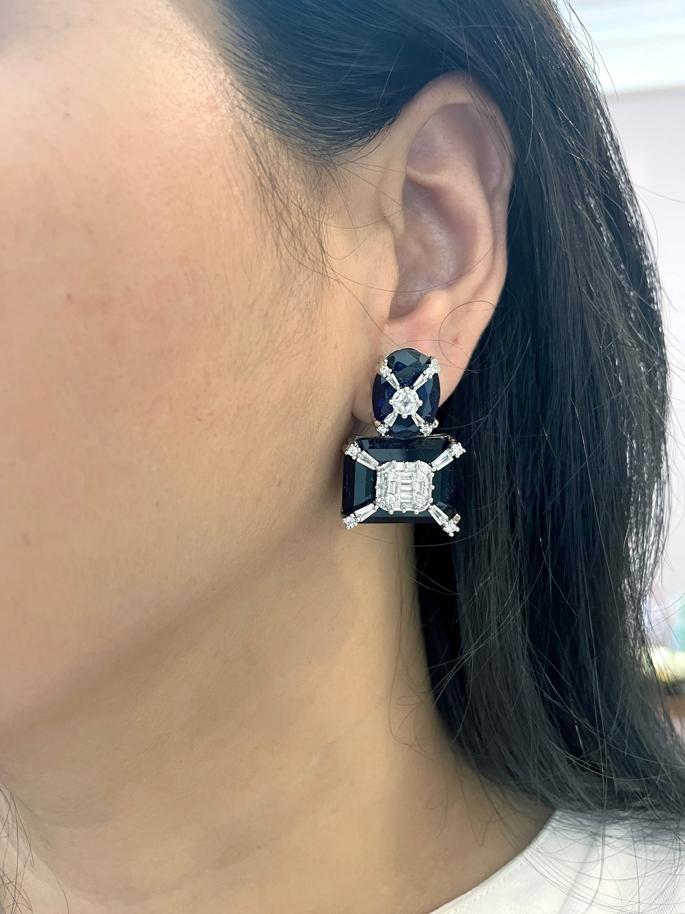 Ria Gemstone Designer Earrings