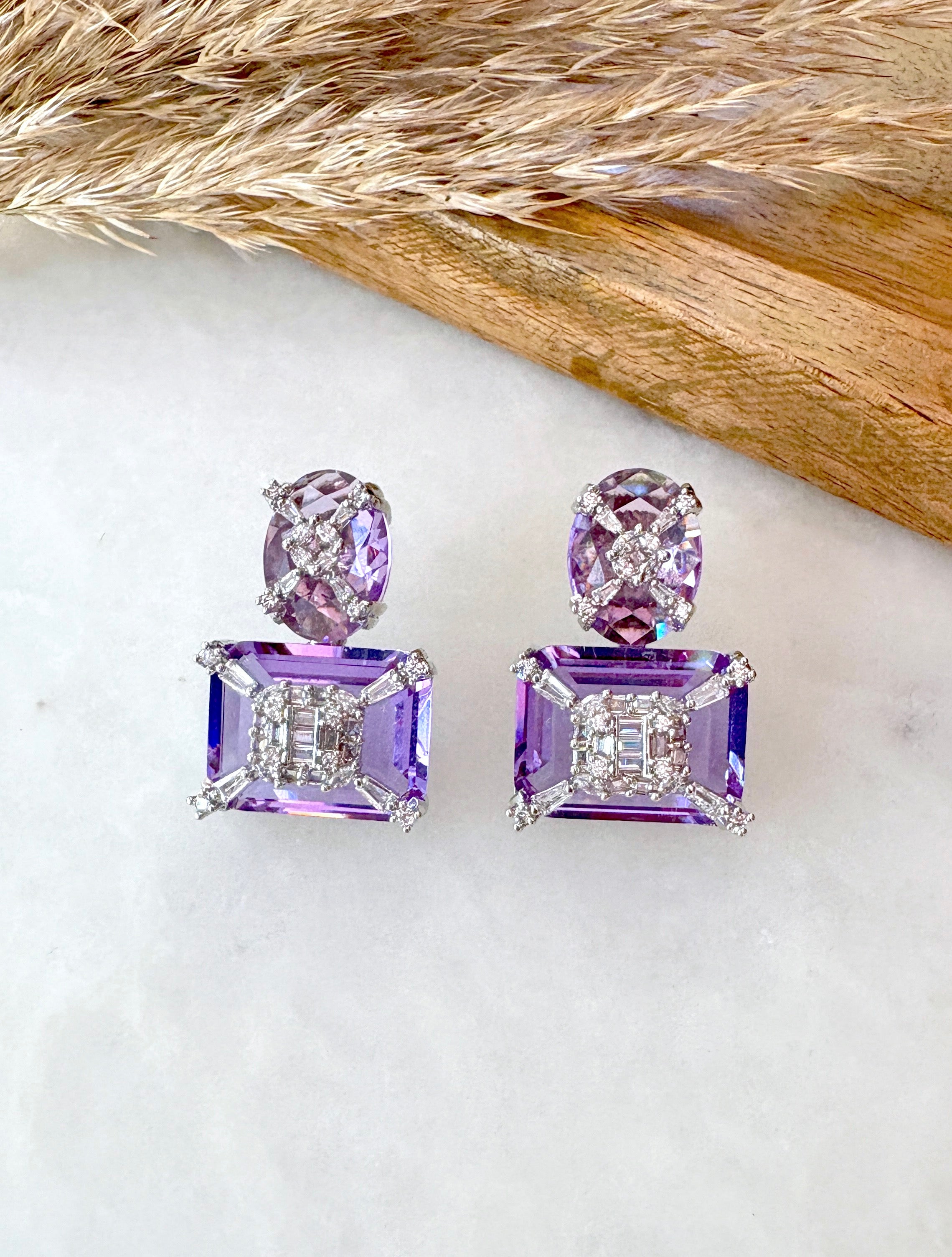Ria Gemstone Designer Earrings