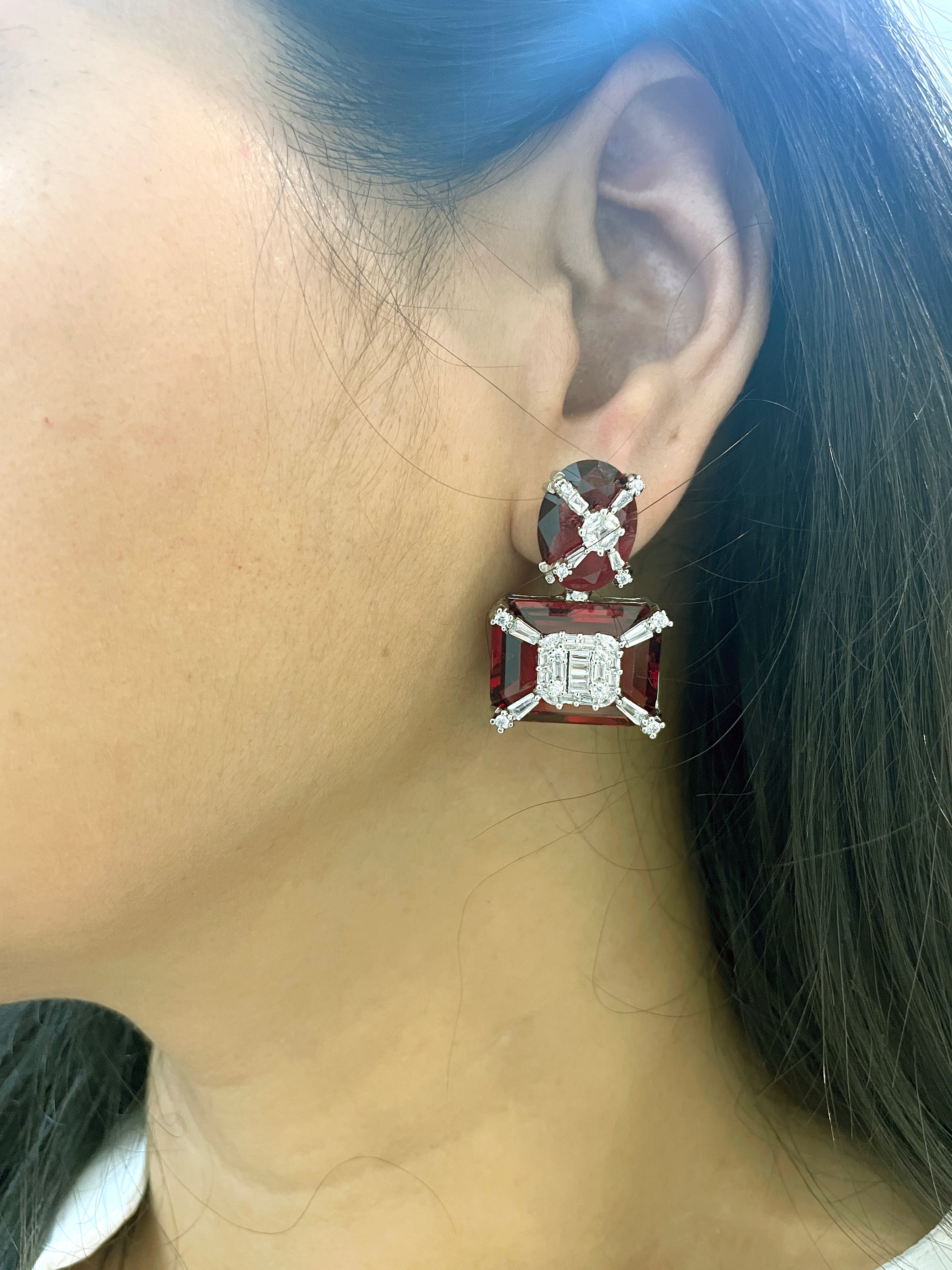 Ria Gemstone Designer Earrings