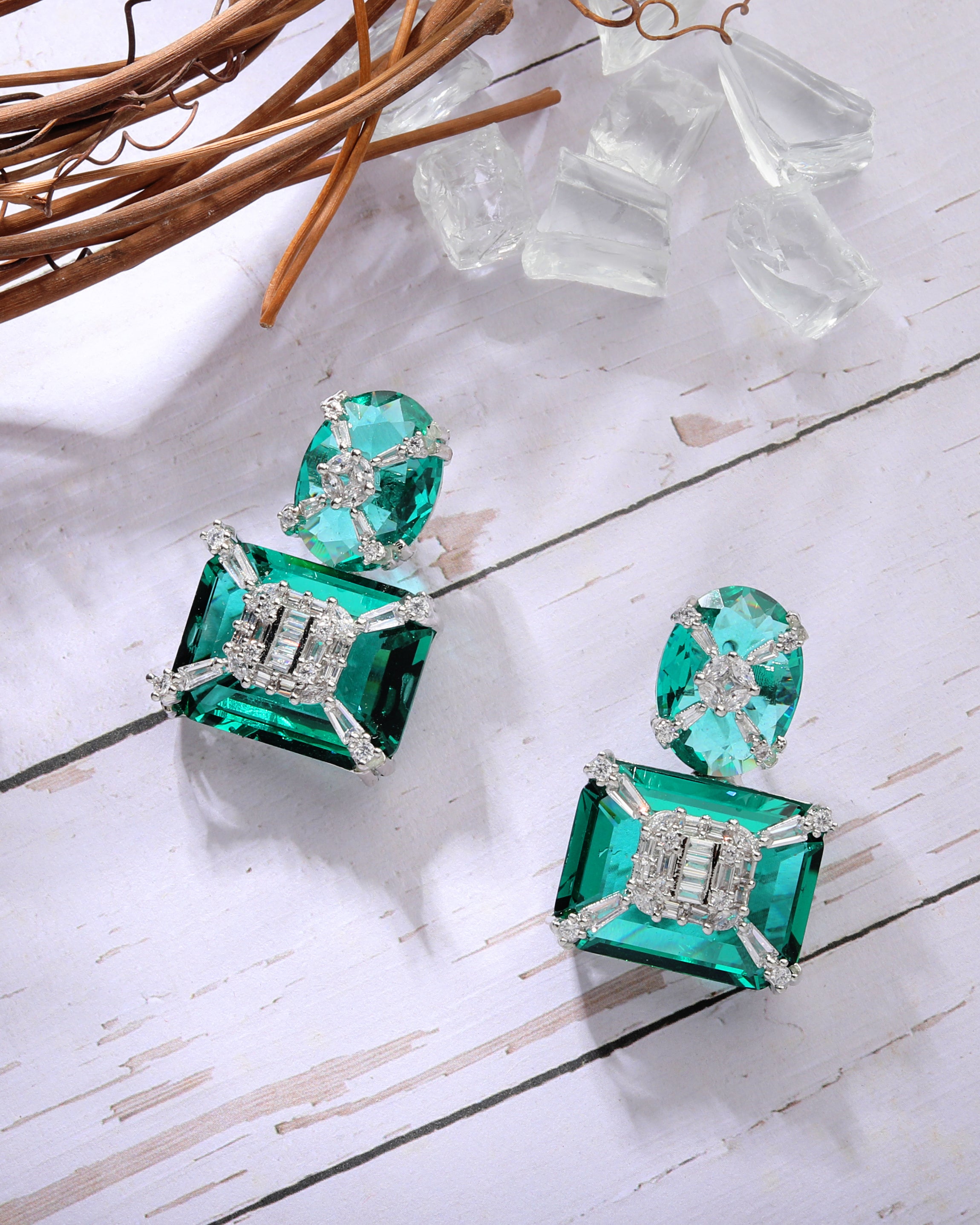 Ria Gemstone Designer Earrings
