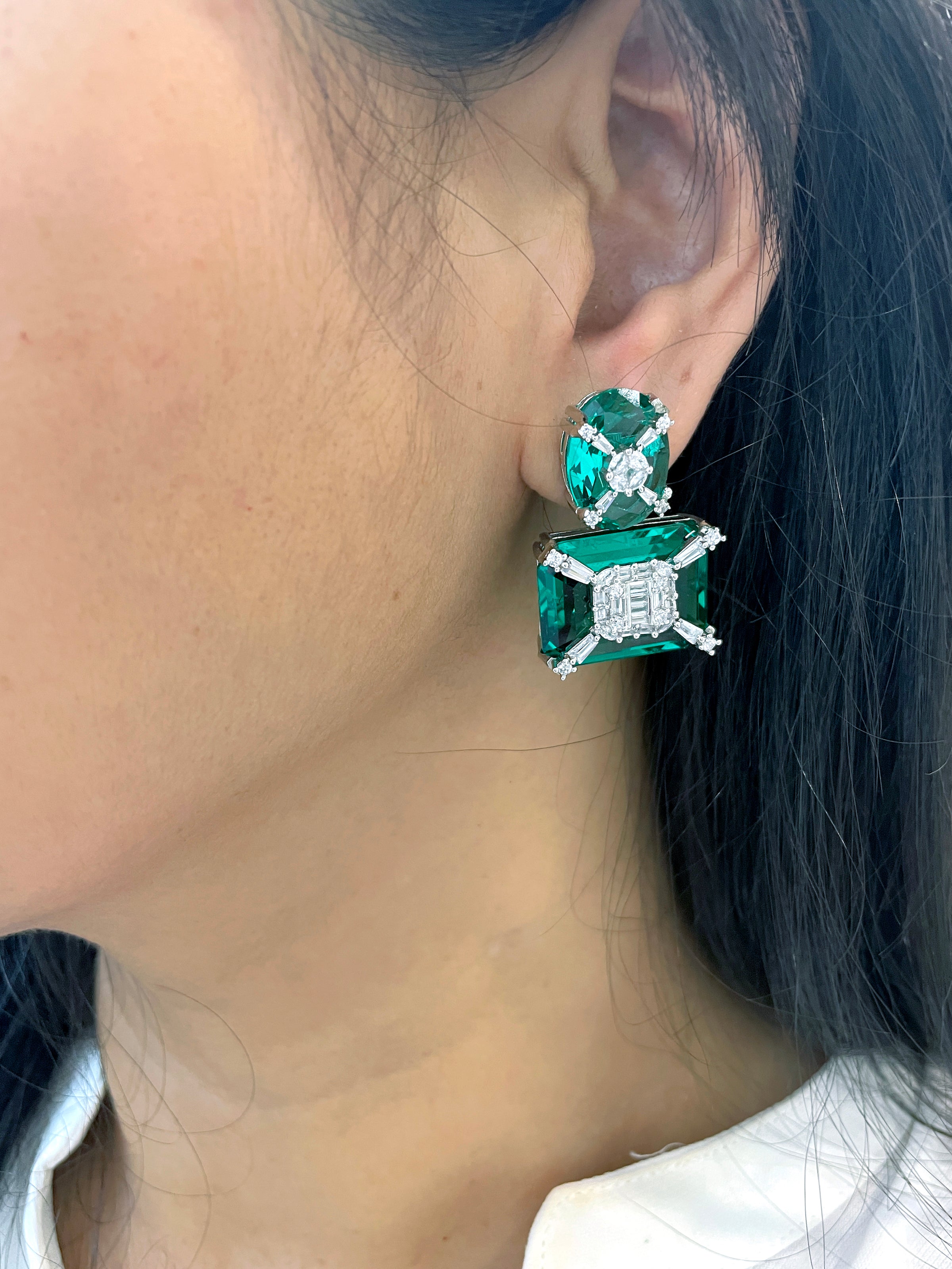 Ria Gemstone Designer Earrings