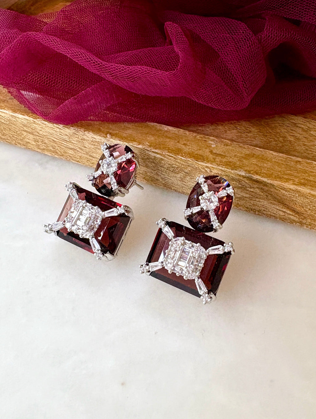 Ria Gemstone Designer Earrings