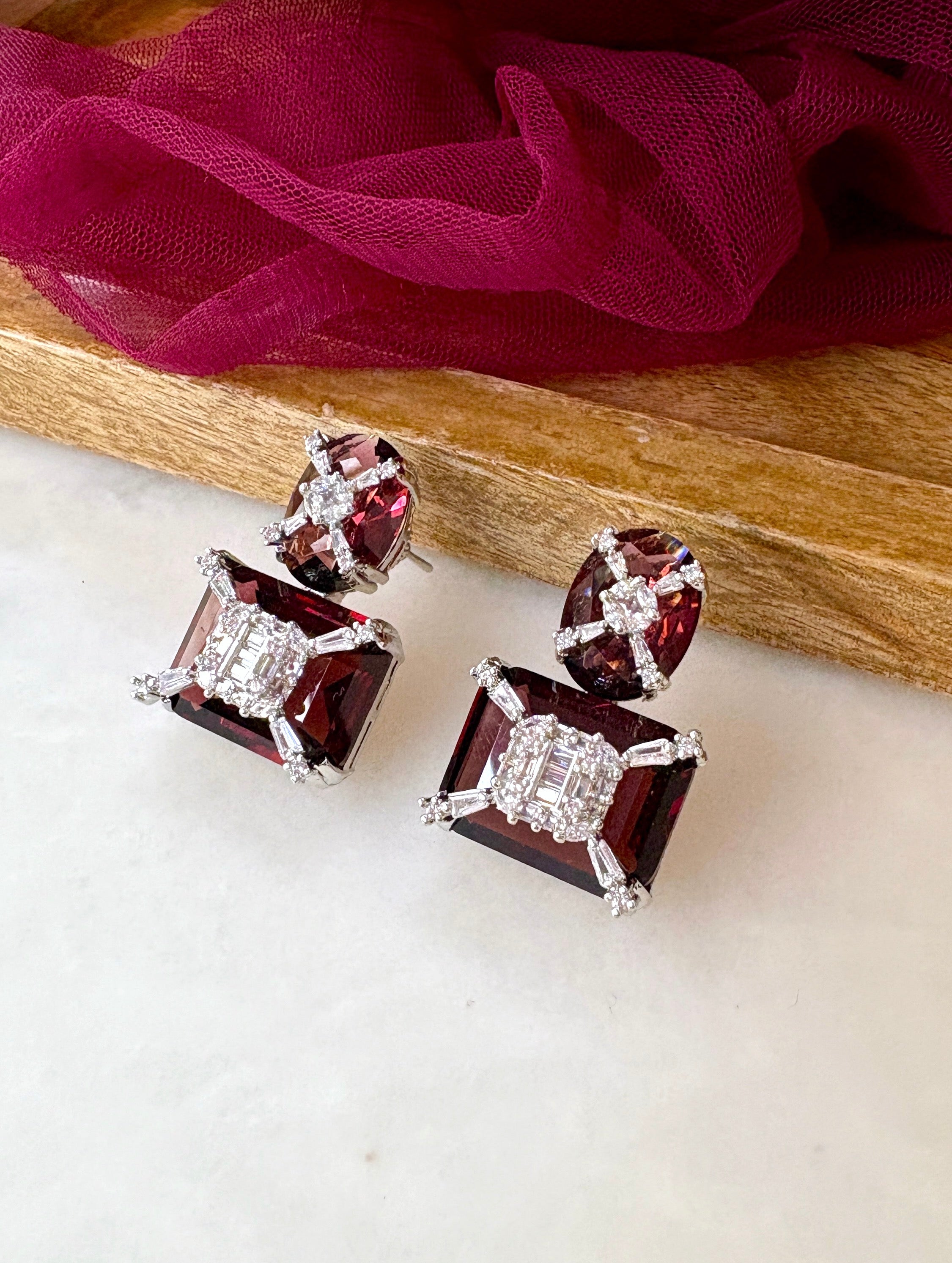 Ria Gemstone Designer Earrings