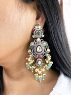 Zaha Polki Statement Earrings