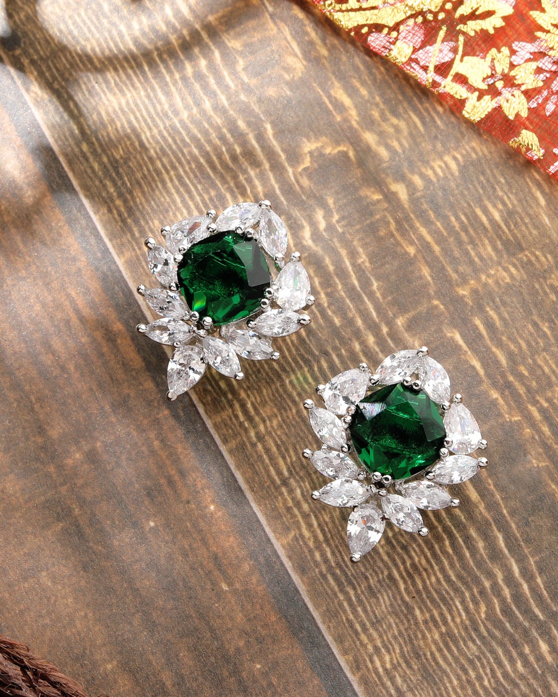 Tulip Diamond Studs
