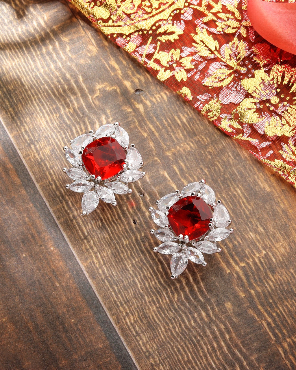 Tulip Diamond Studs