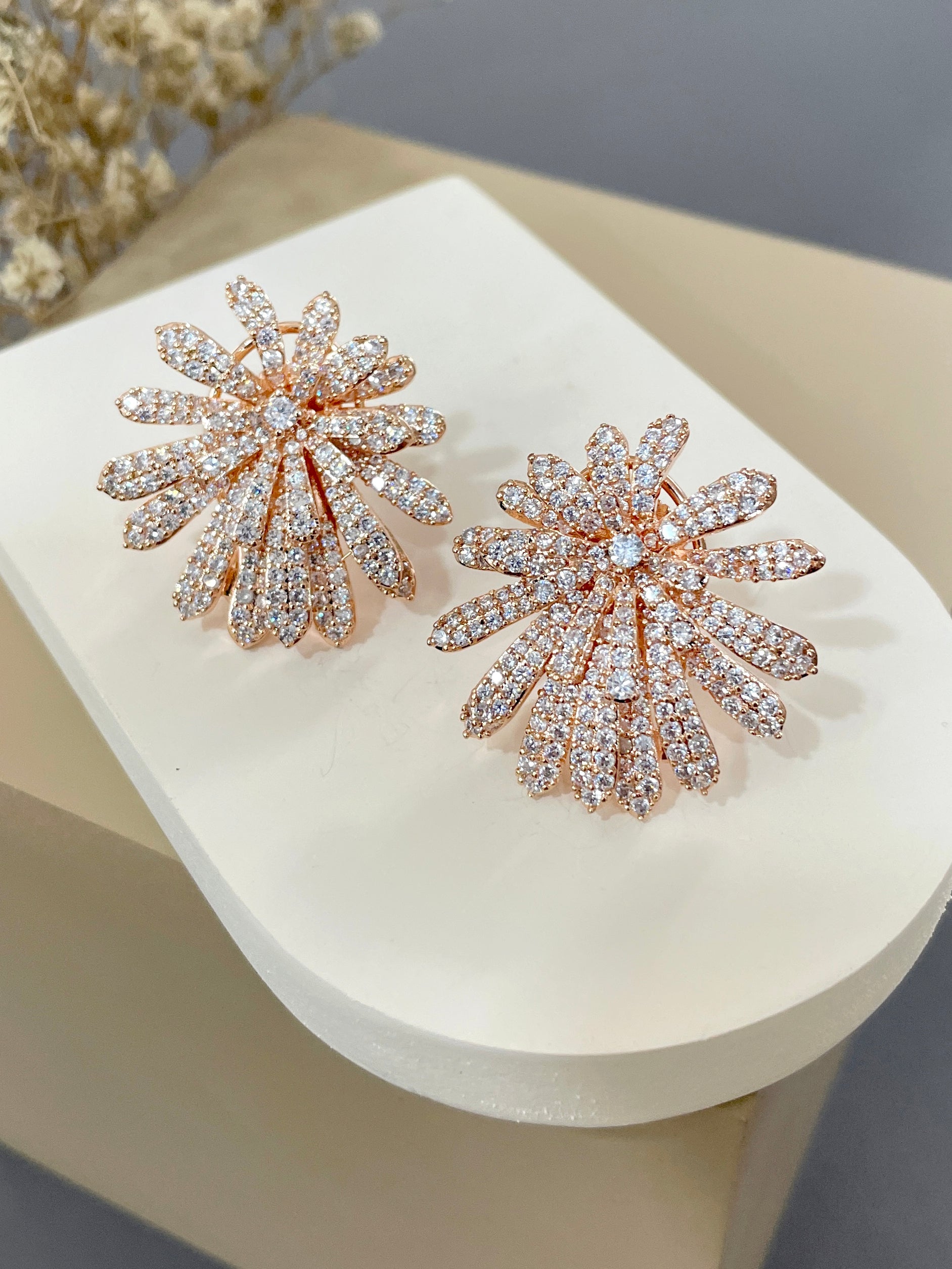 Faith Floral Diamond Studs
