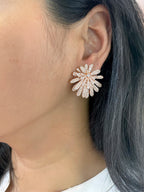Faith Floral Diamond Studs