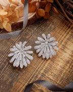 Faith Floral Diamond Studs
