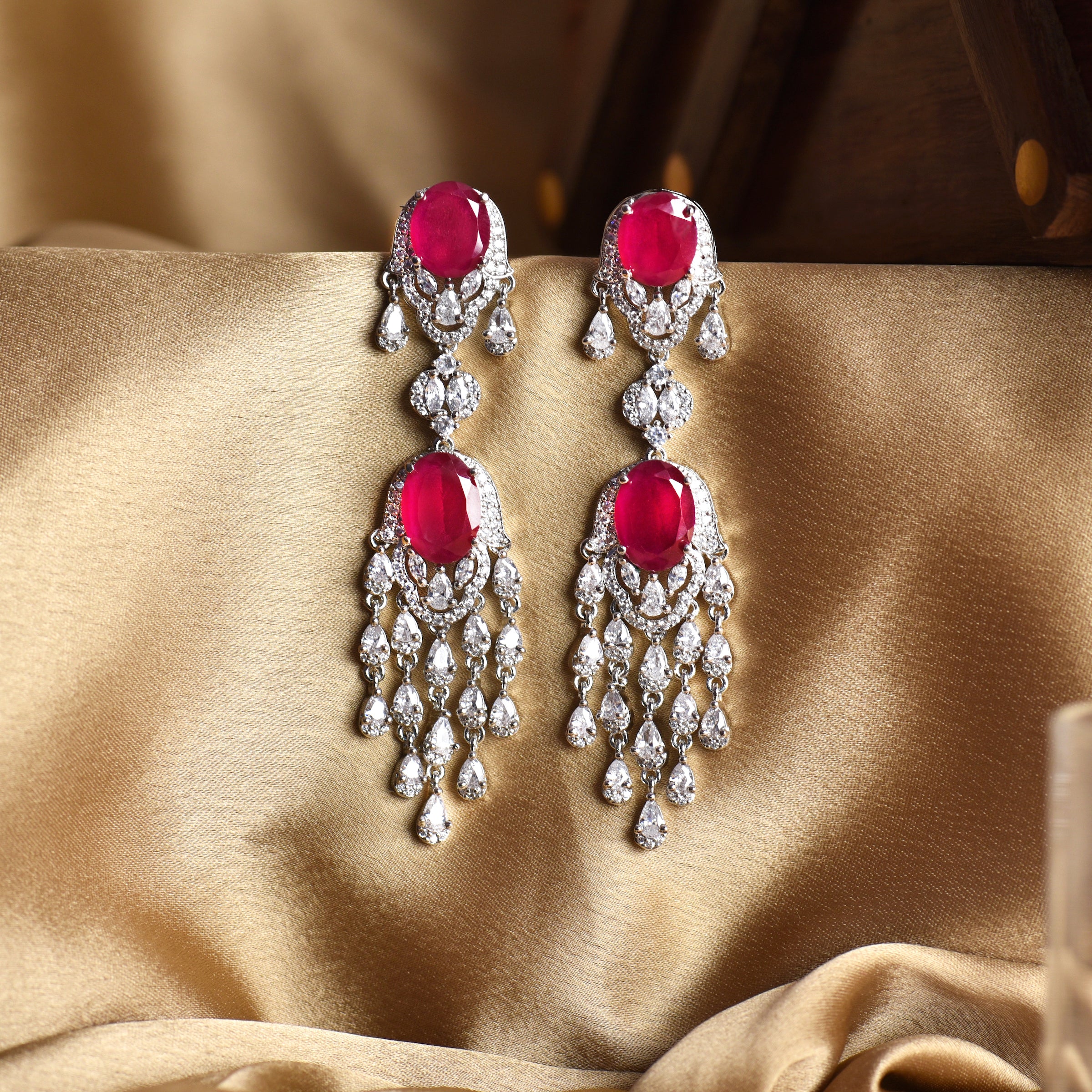 Fringe Diamond Designer Earrings