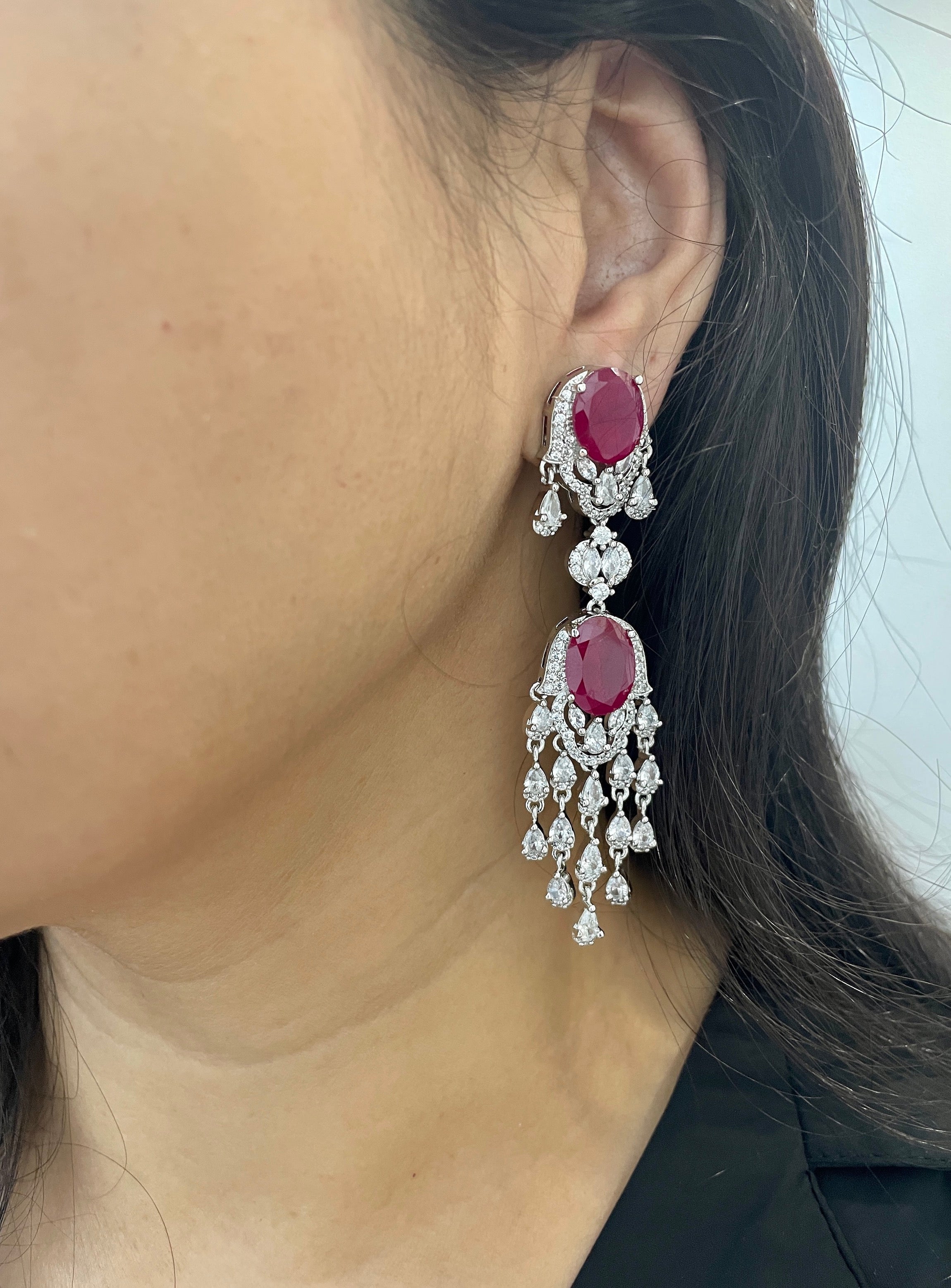 Fringe Diamond Designer Earrings