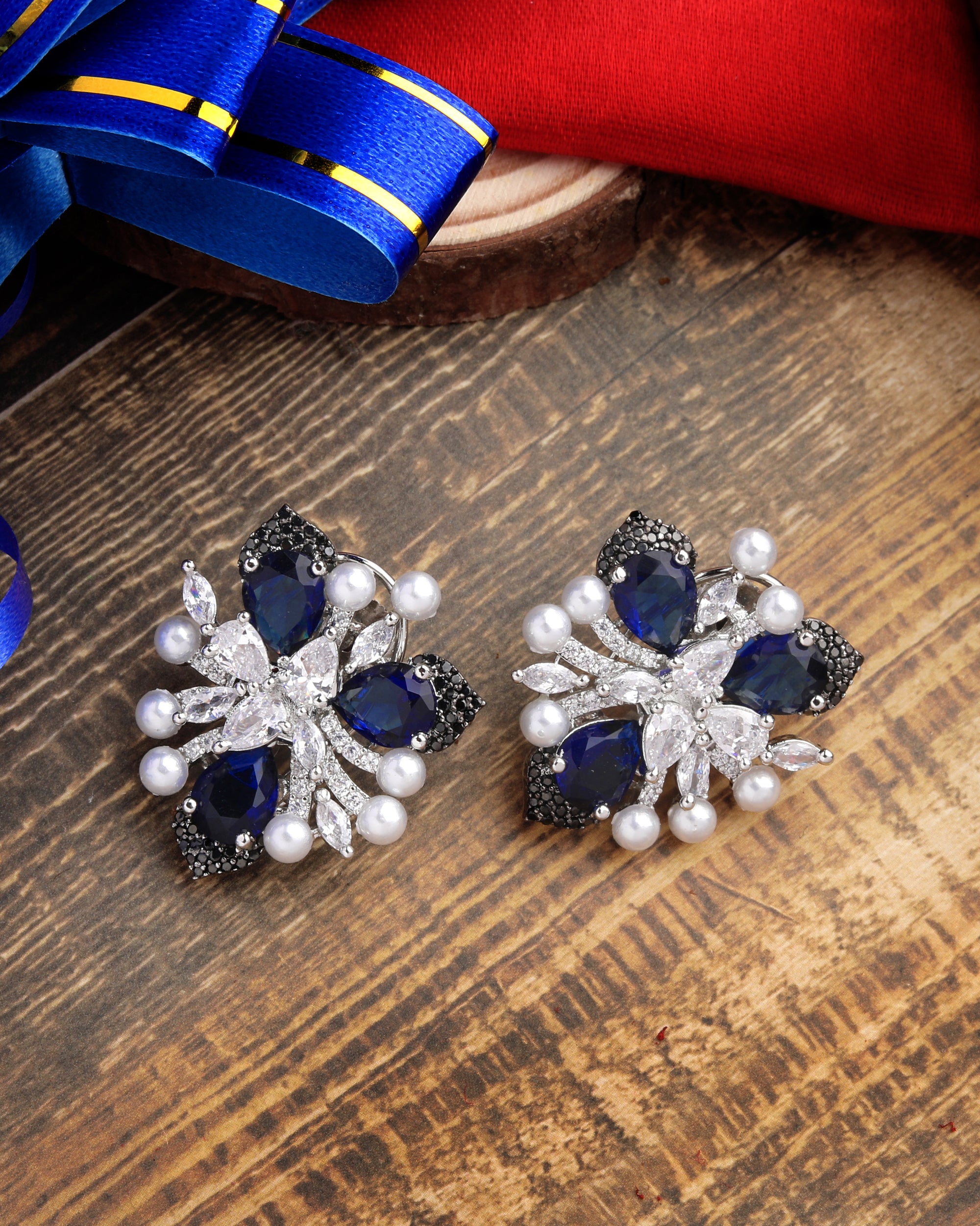 Erina Diamond Contemporary Designer Studs