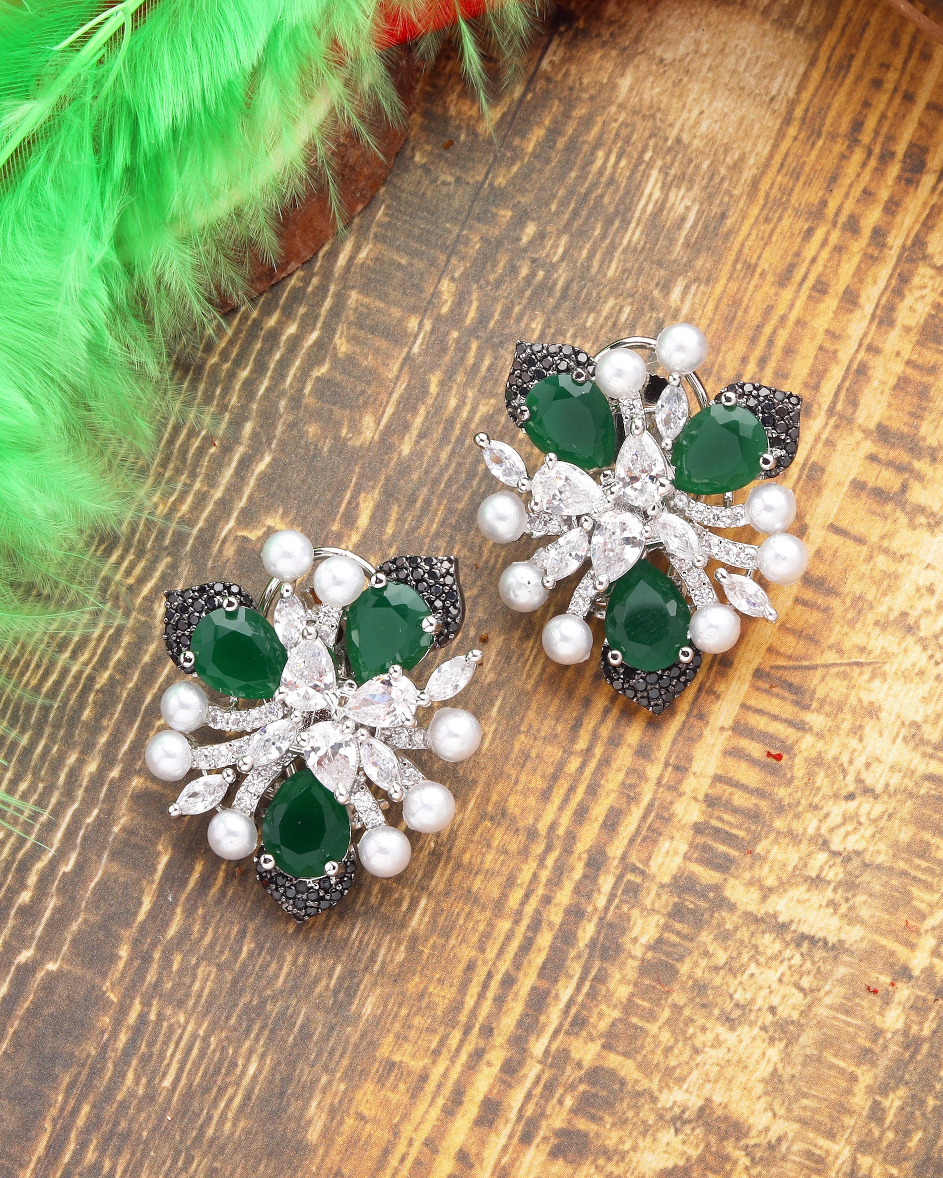 Erina Diamond Contemporary Designer Studs