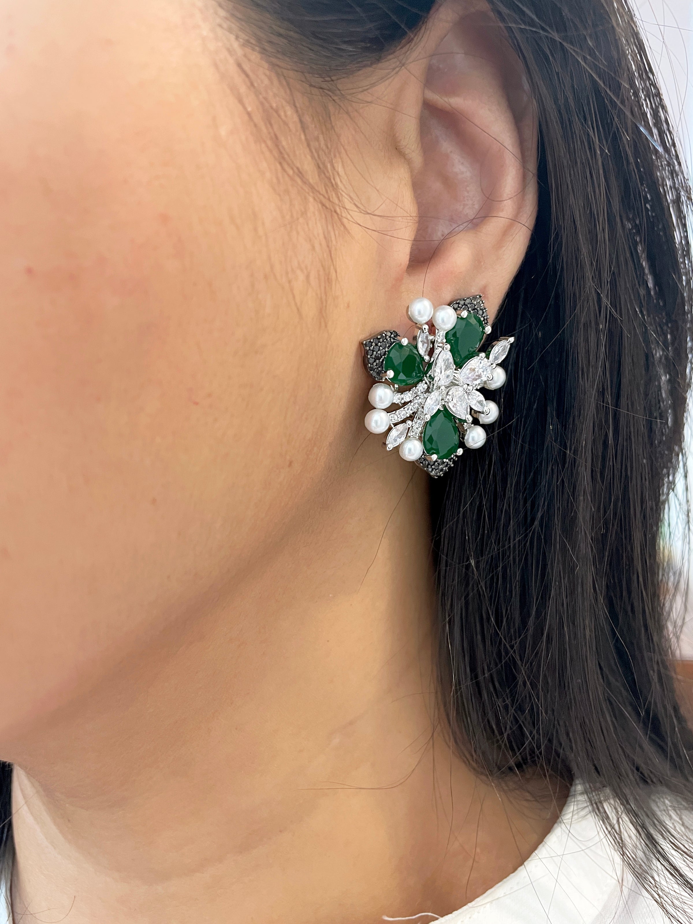 Erina Diamond Contemporary Designer Studs