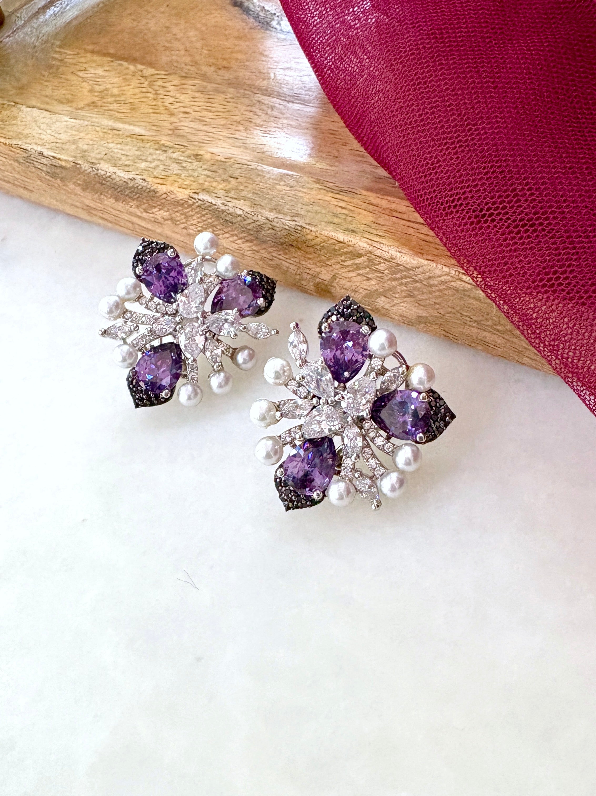 Erina Diamond Contemporary Designer Studs