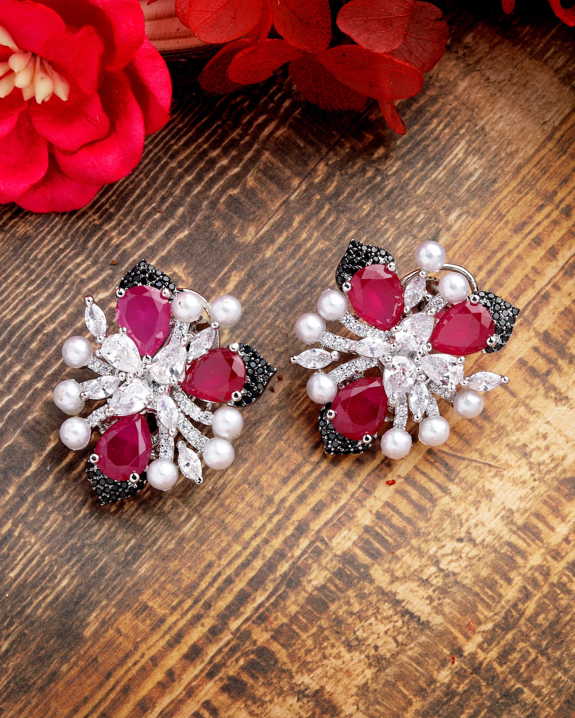 Erina Diamond Contemporary Designer Studs