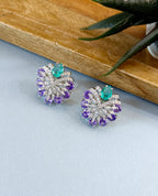 Cherry Diamond Colorful Studs