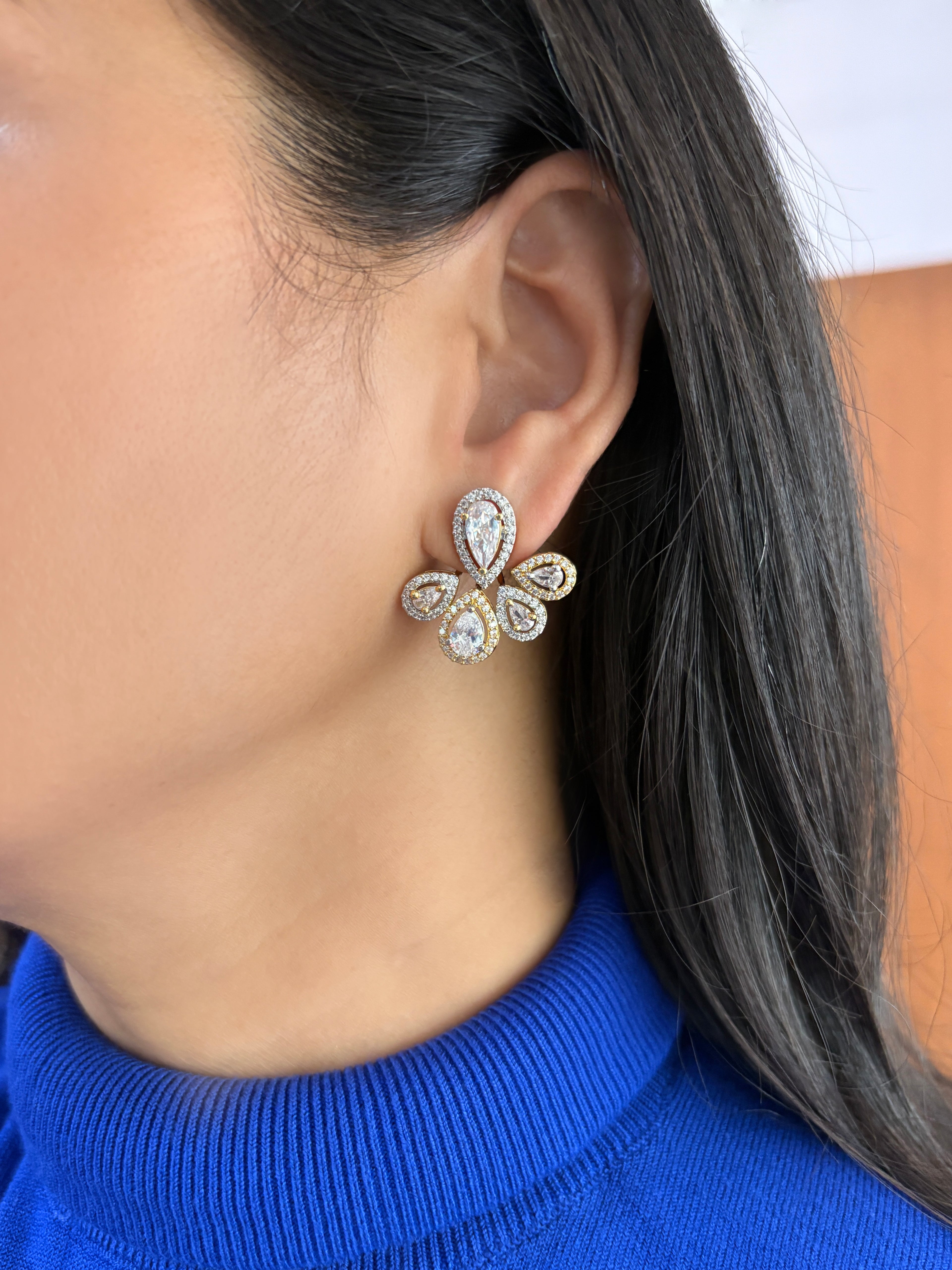 Dorris Two in One Diamond Studs