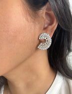Poppy Diamond C Studs