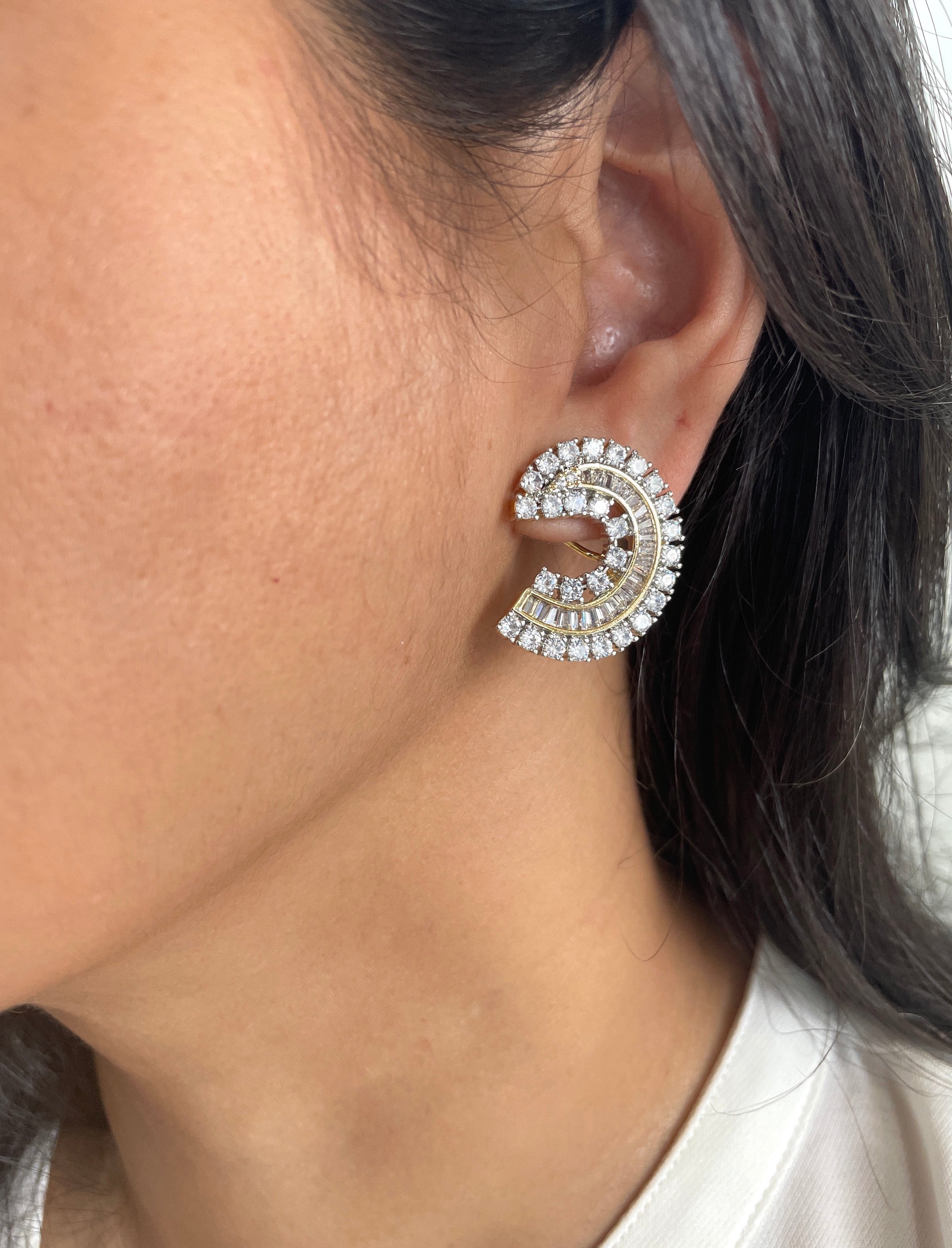 Poppy Diamond C Studs
