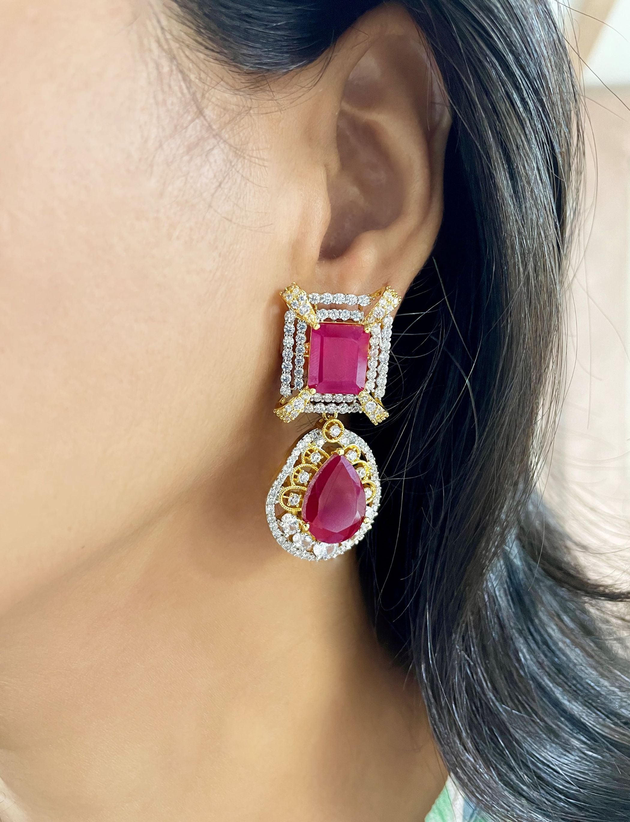 Magna Designer Diamond Earrings
