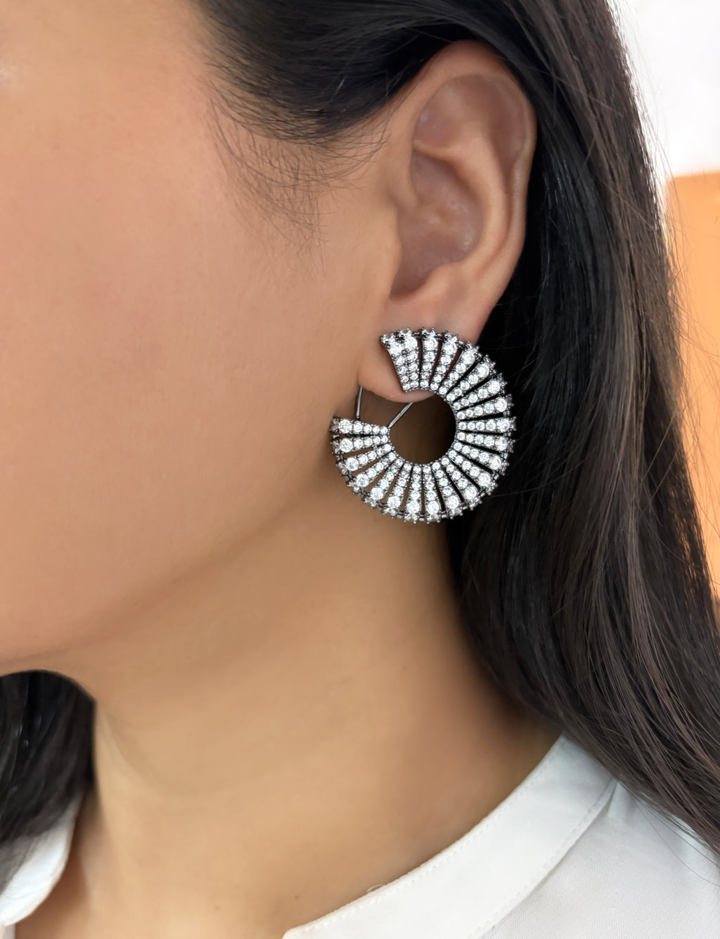 Sylvia Diamond Designer Studs