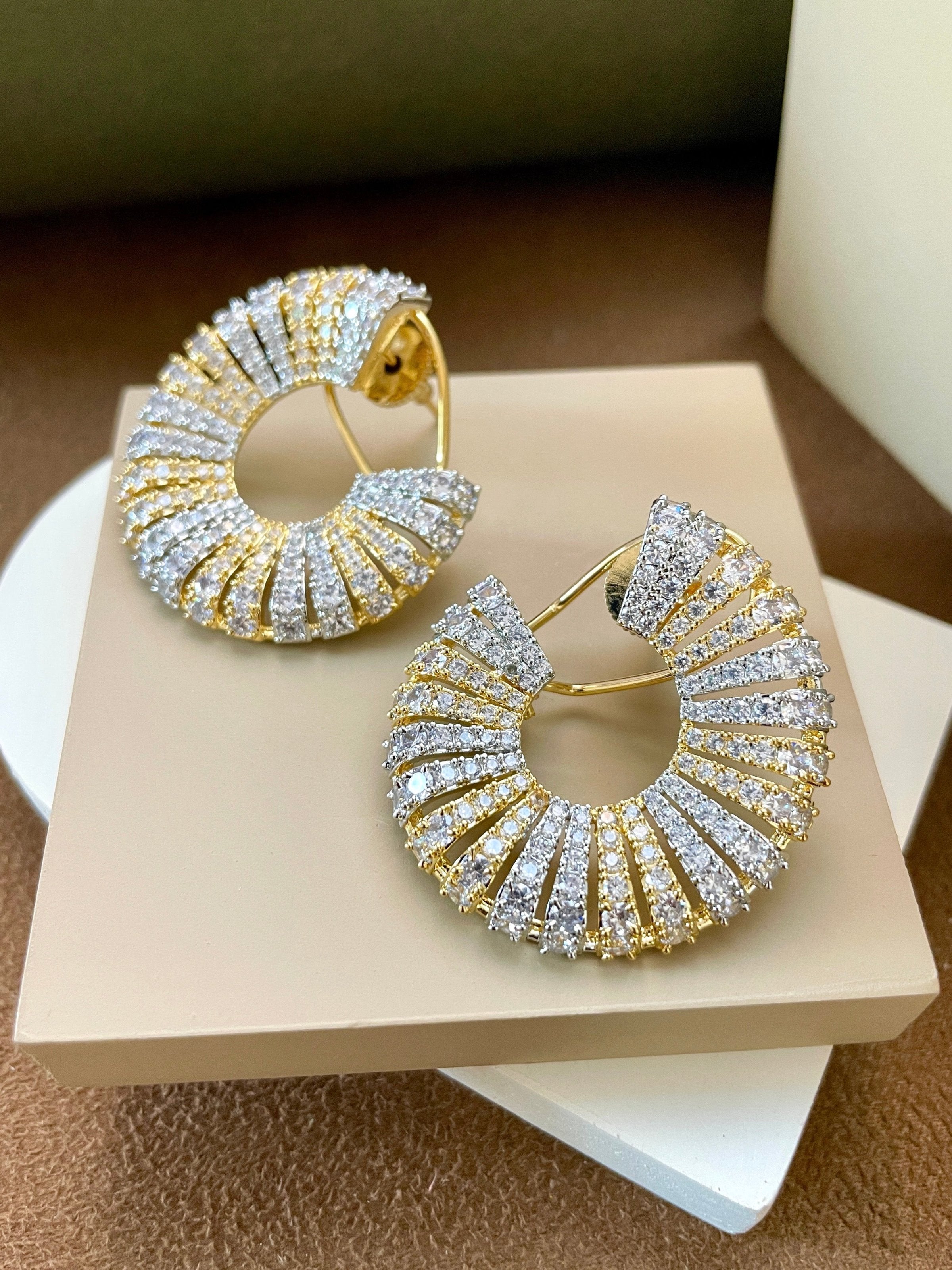 Sylvia Diamond Designer Studs