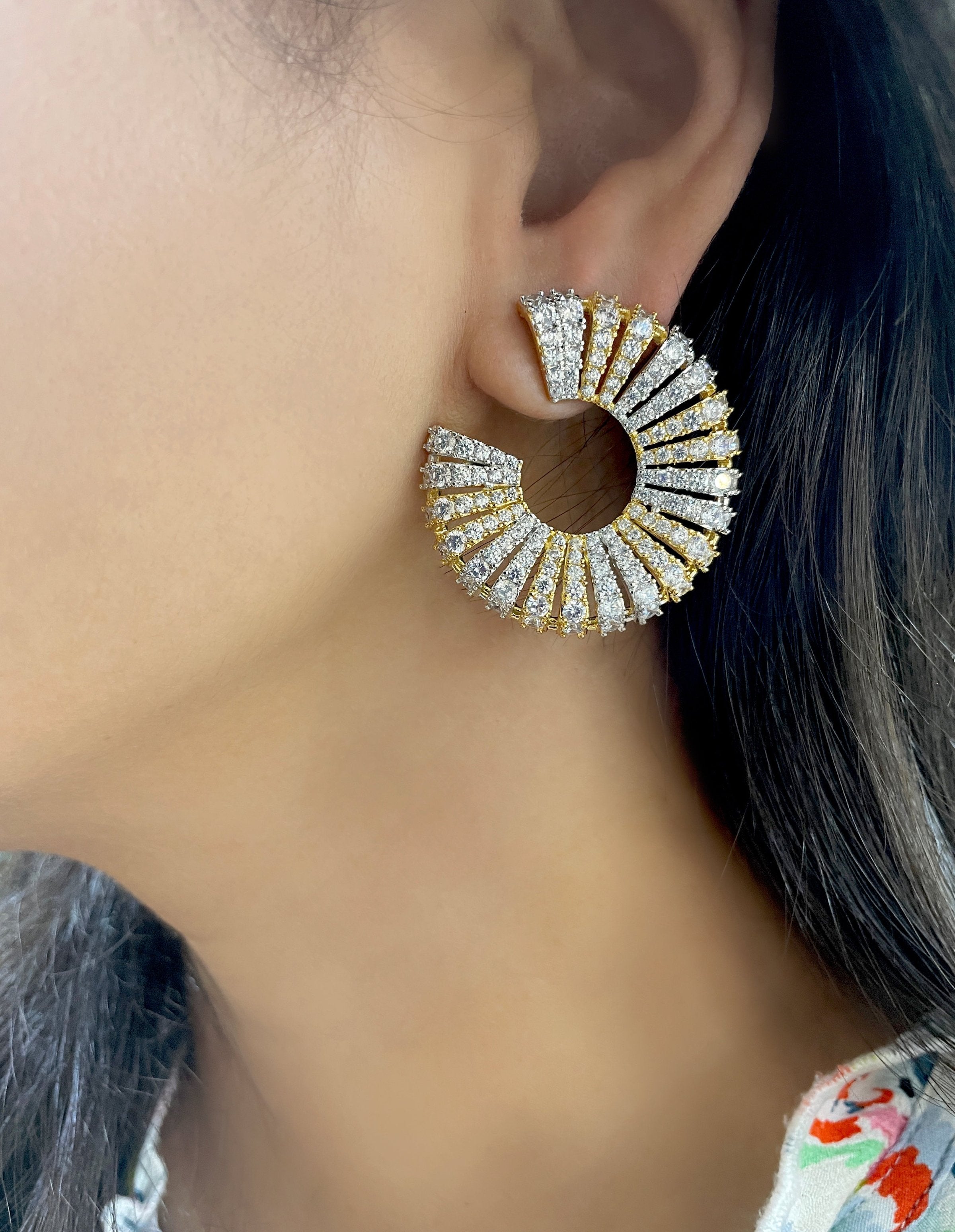 Sylvia Diamond Designer Studs