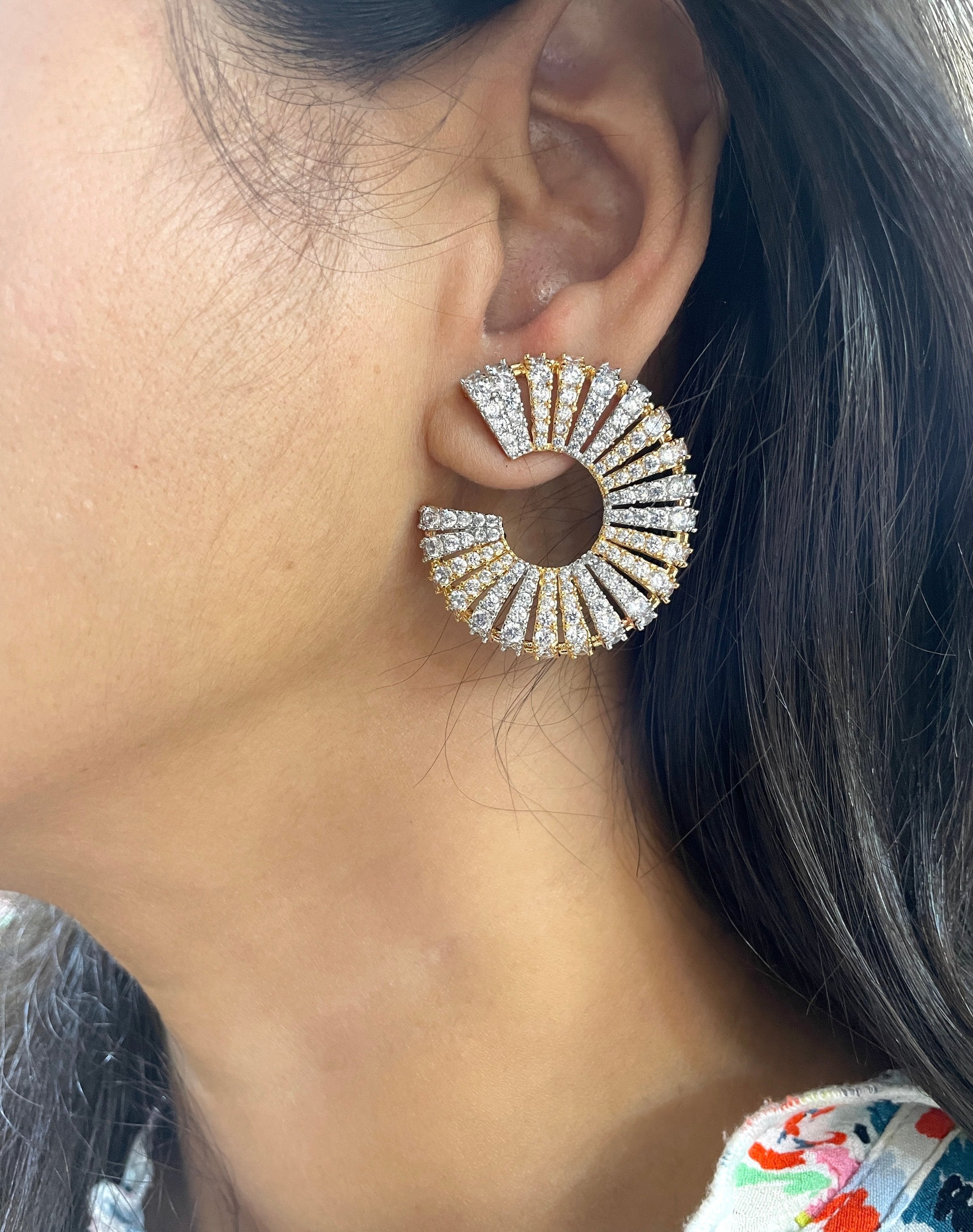 Sylvia Diamond Designer Studs