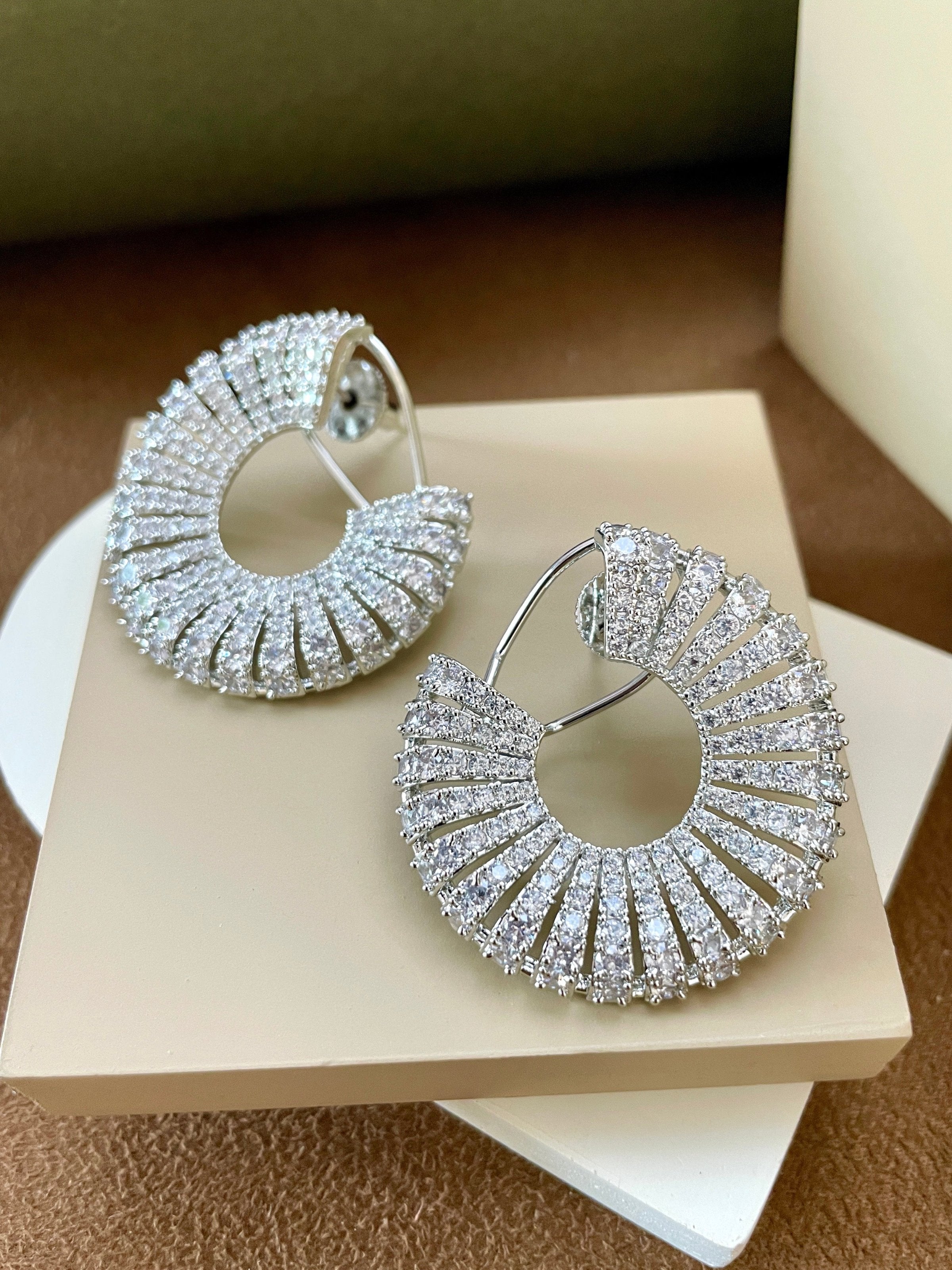 Sylvia Diamond Designer Studs