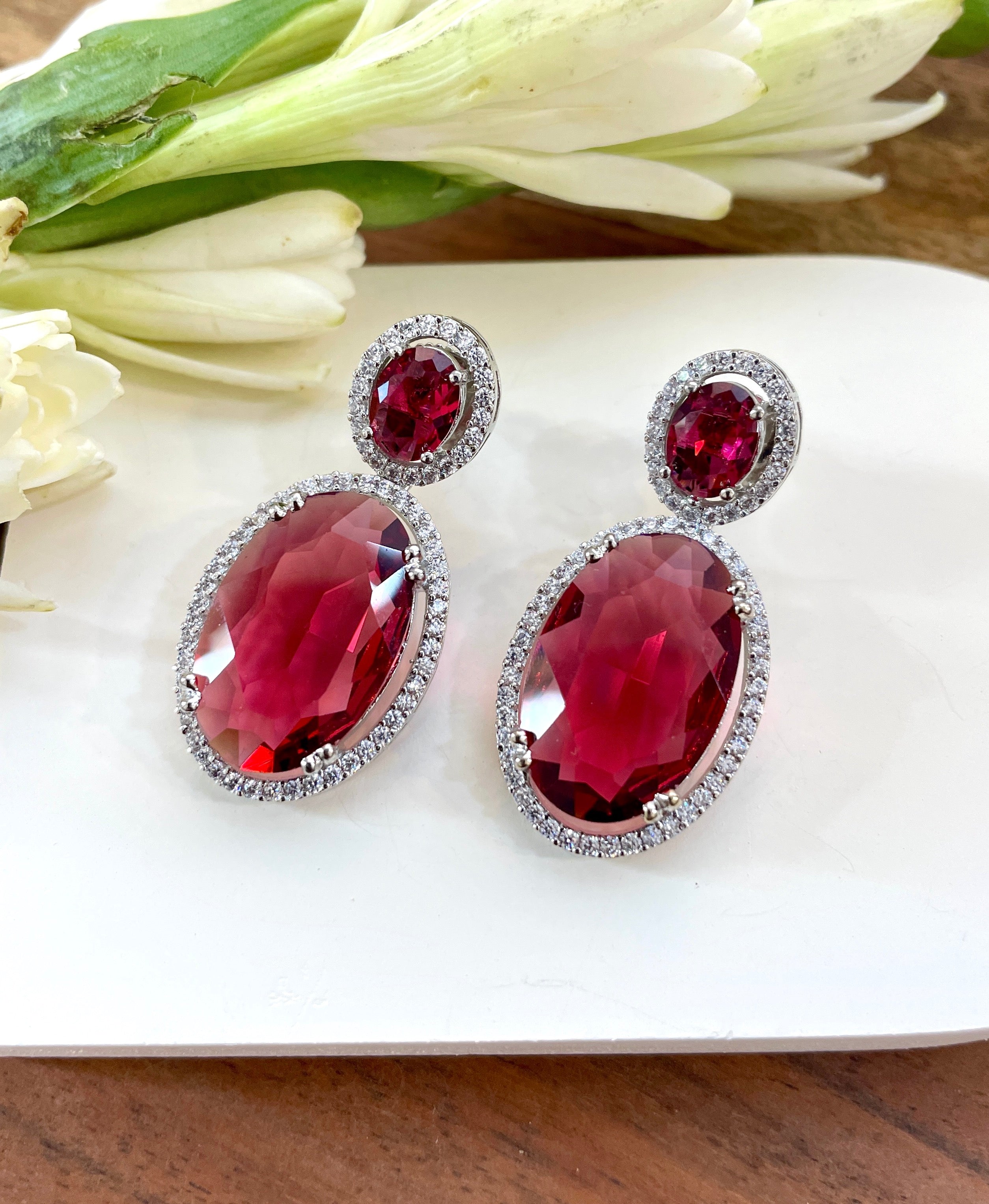 Imitation Jewellery CZ & Color Stone Earrings
