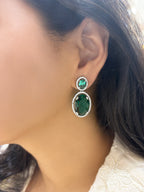 Duoval Gemstone Designer Earrings