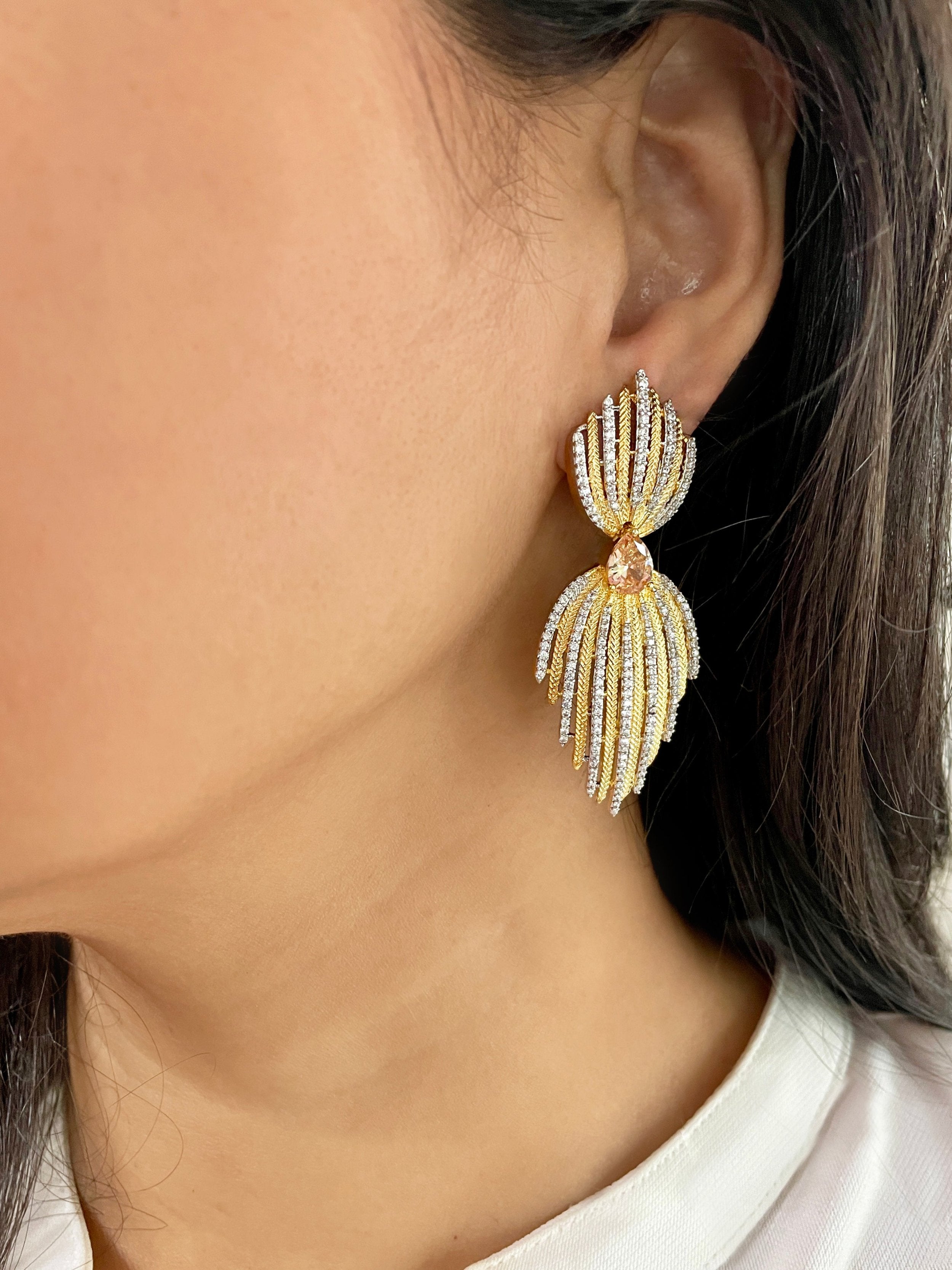Imitation Jewellery CZ & Color Stone Earrings