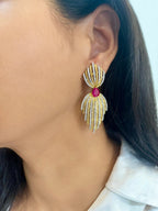 Imitation Jewellery CZ & Color Stone Earrings