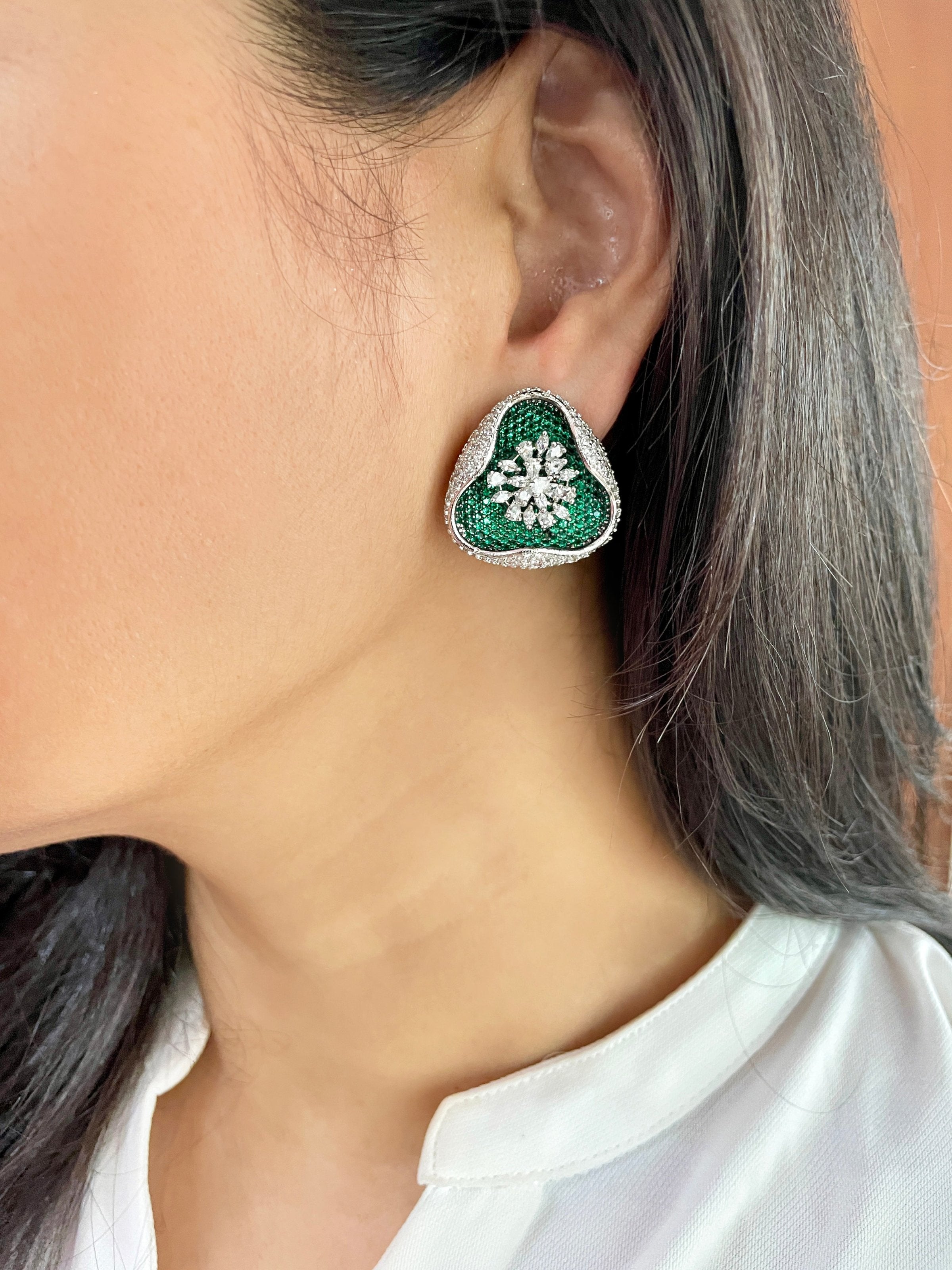 Imitation Jewellery CZ & Color Stone Earrings