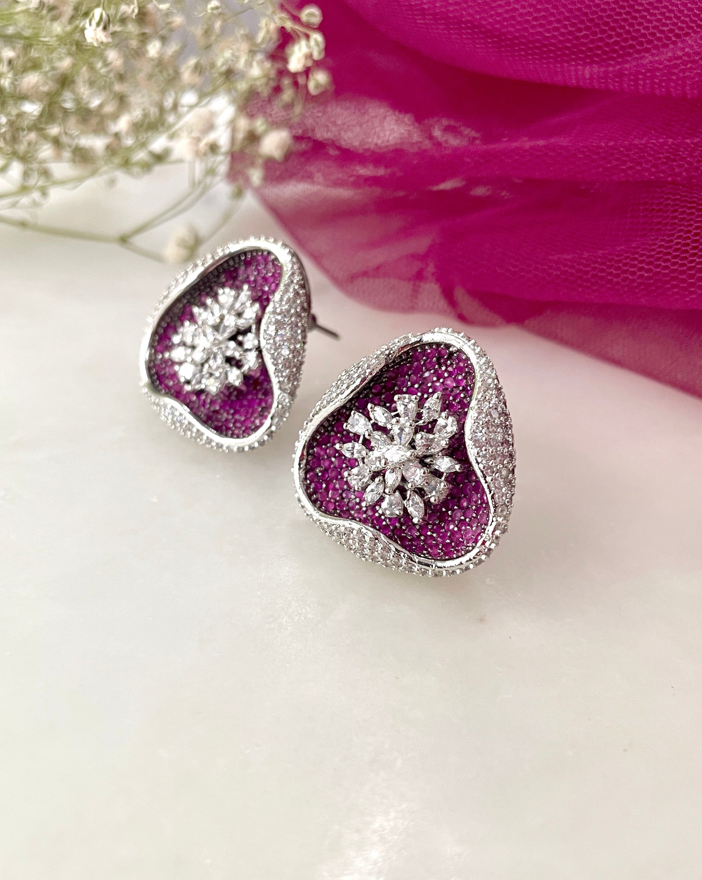 Imitation Jewellery CZ & Color Stone Earrings