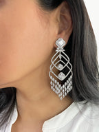 Imitation Jewellery CZ Long Earrings