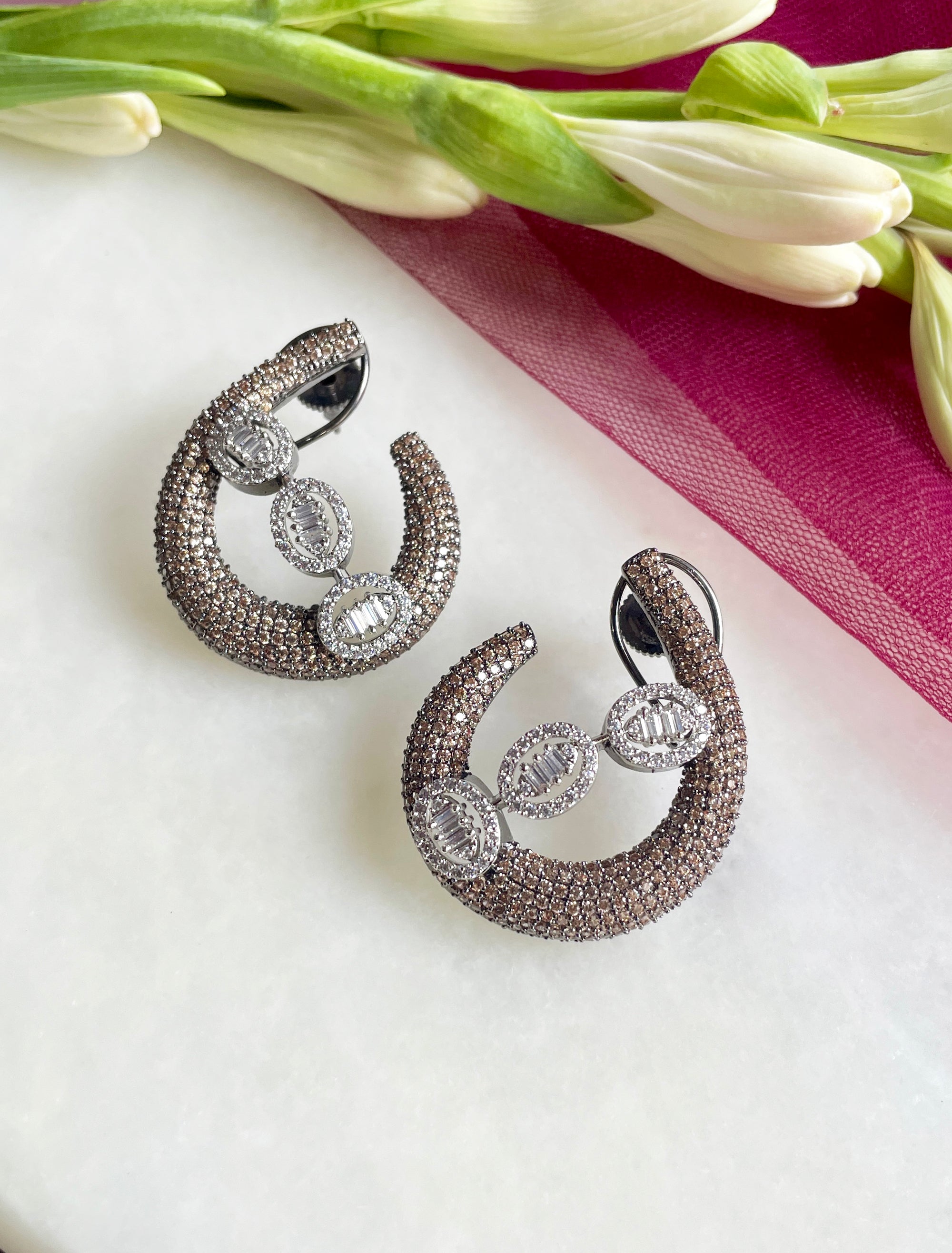 Imitation Jewellery CZ & Color Stones Earrings