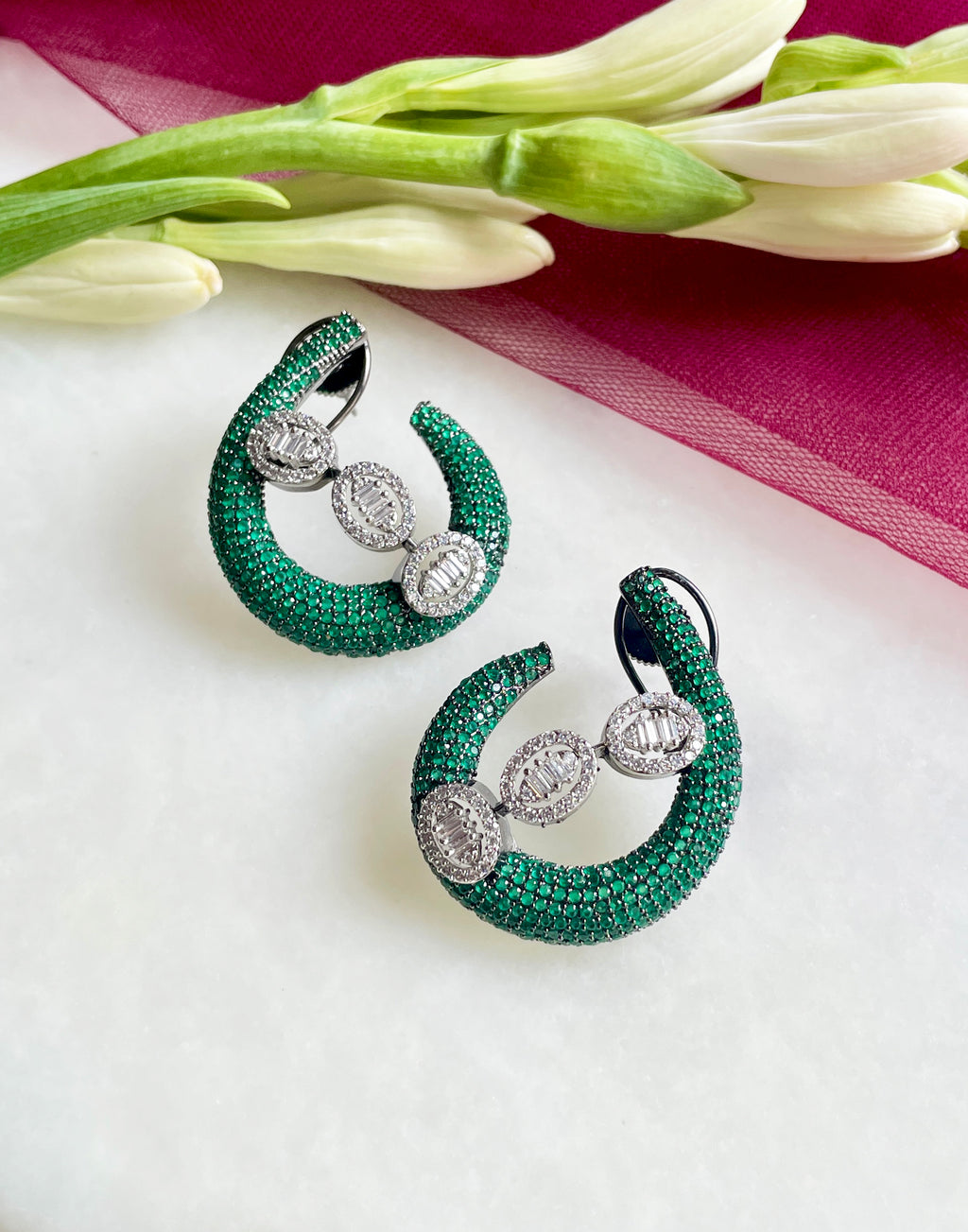 Imitation Jewellery CZ & Color Stones Earrings