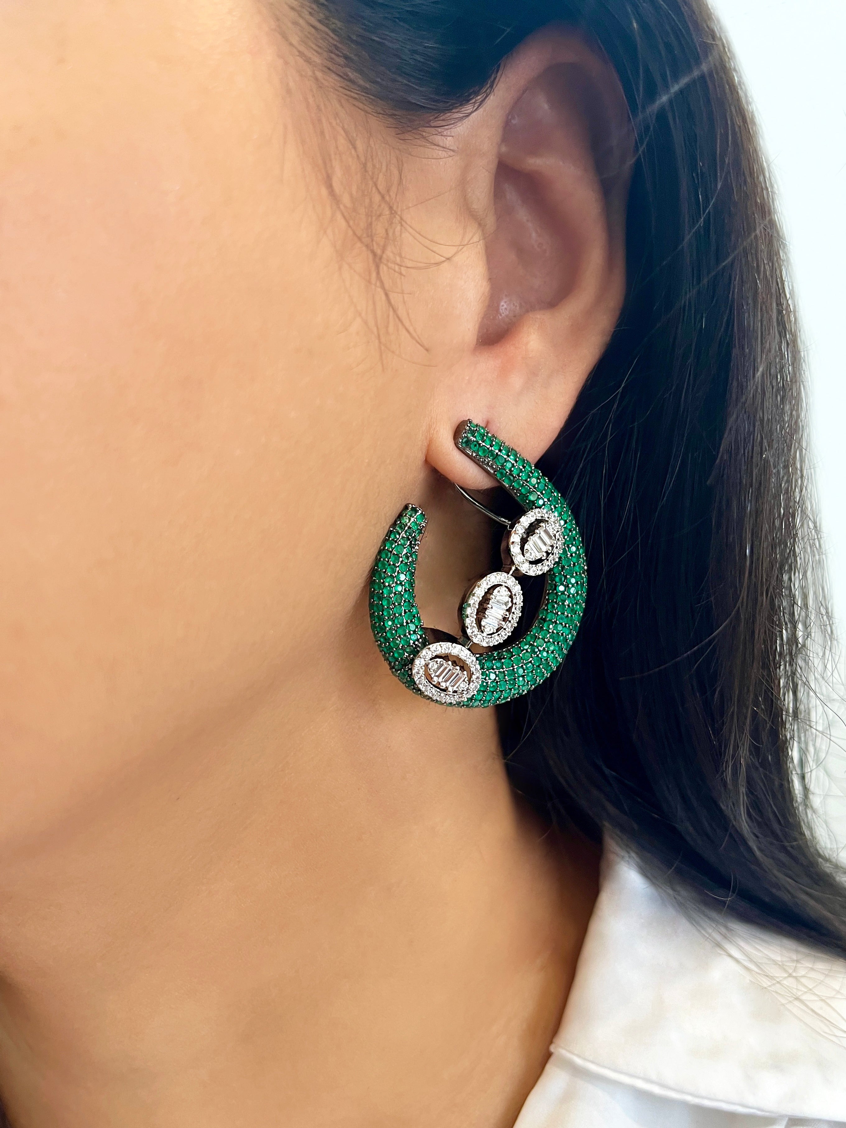 Imitation Jewellery CZ & Color Stones Earrings