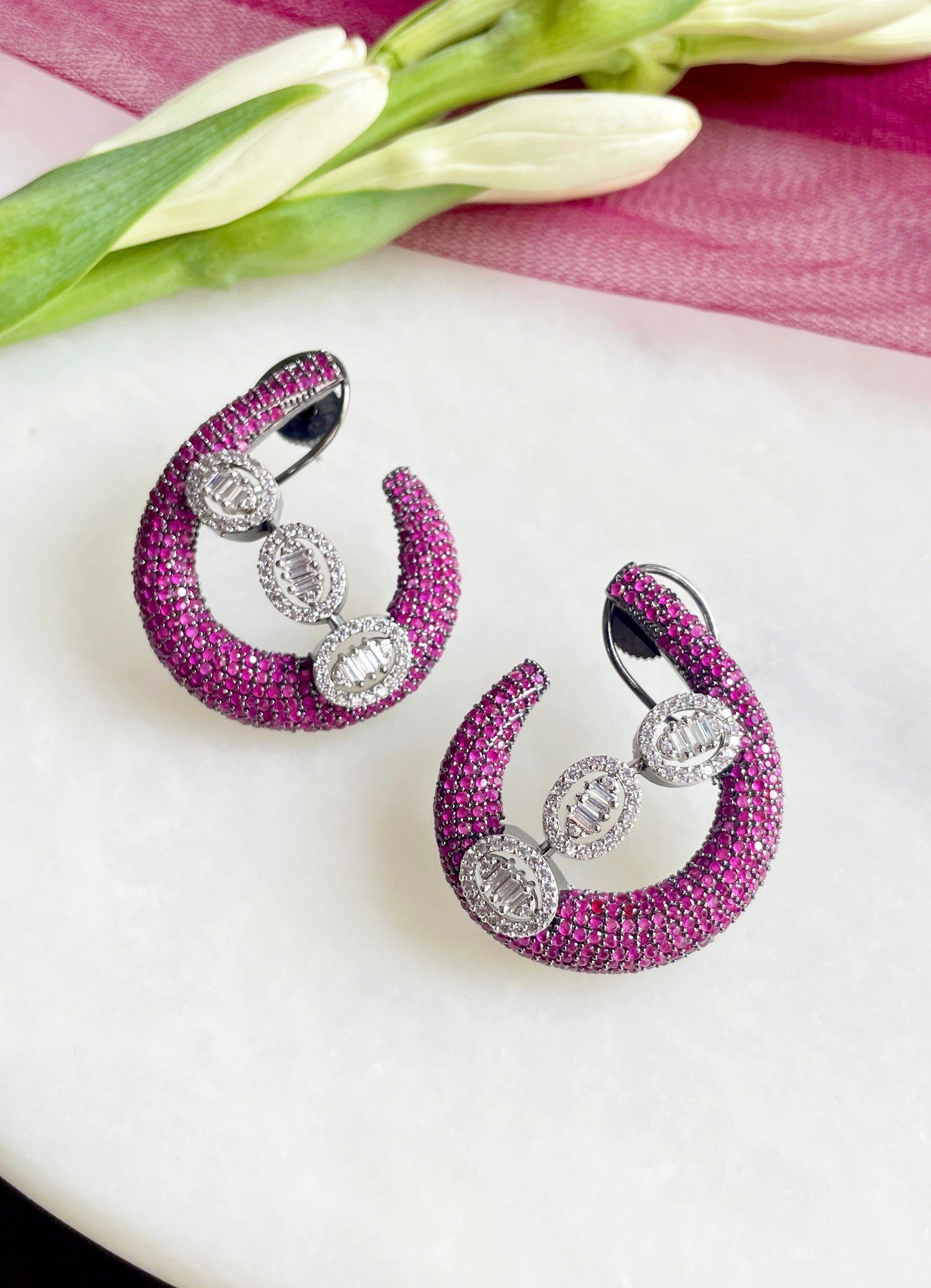 Imitation Jewellery CZ & Color Stones Earrings