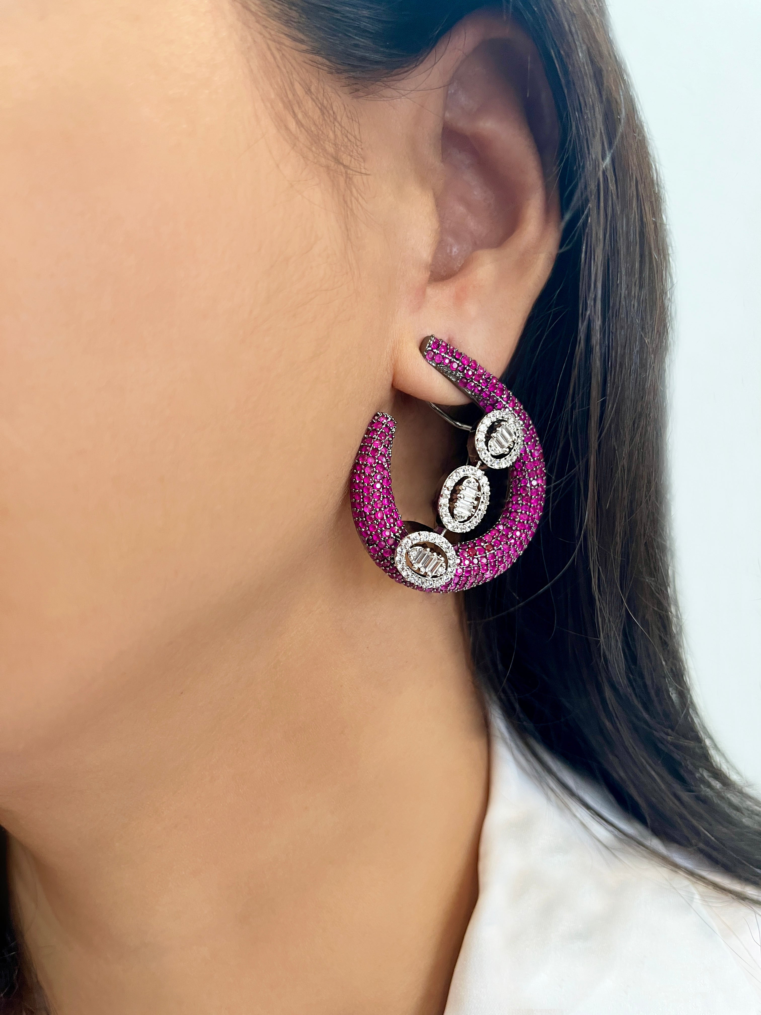 Imitation Jewellery CZ & Color Stones Earrings